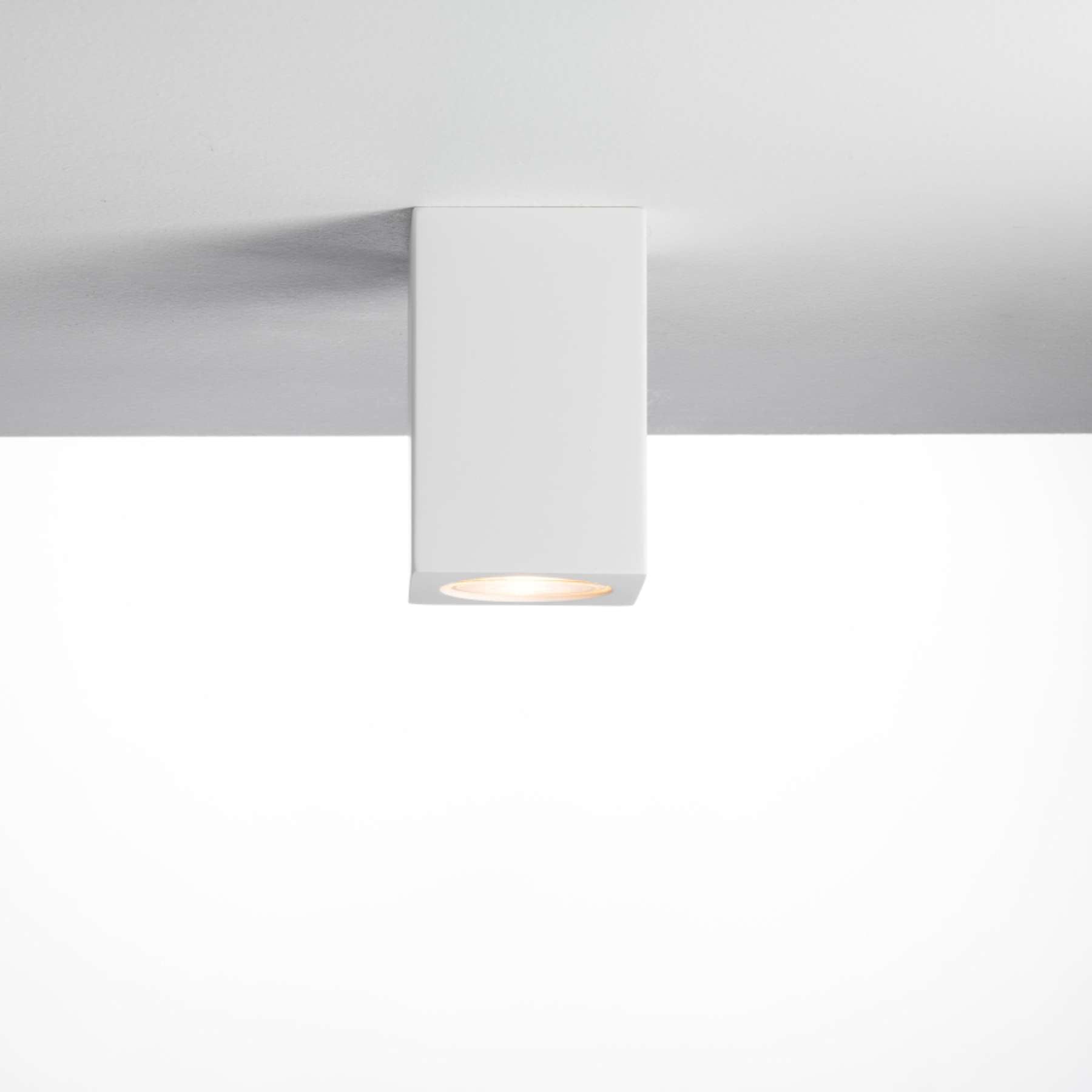 Gypsy Square Surface mounted downlight Plaster