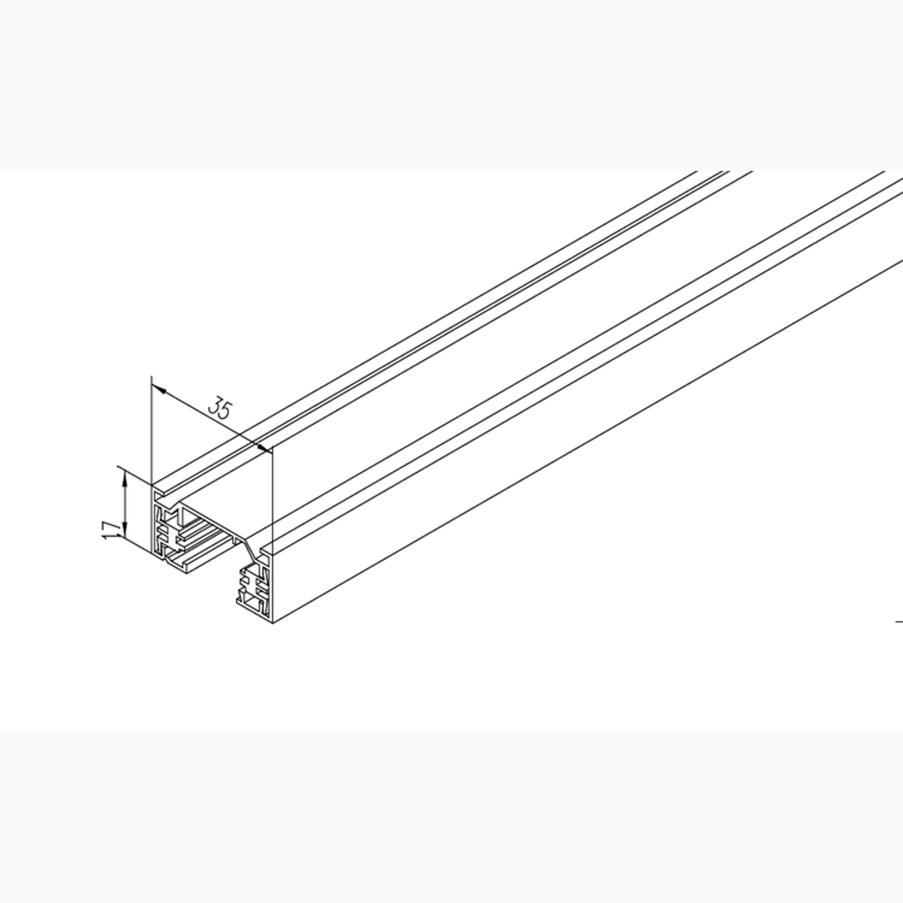 A-Track 1-fase Rail Wit