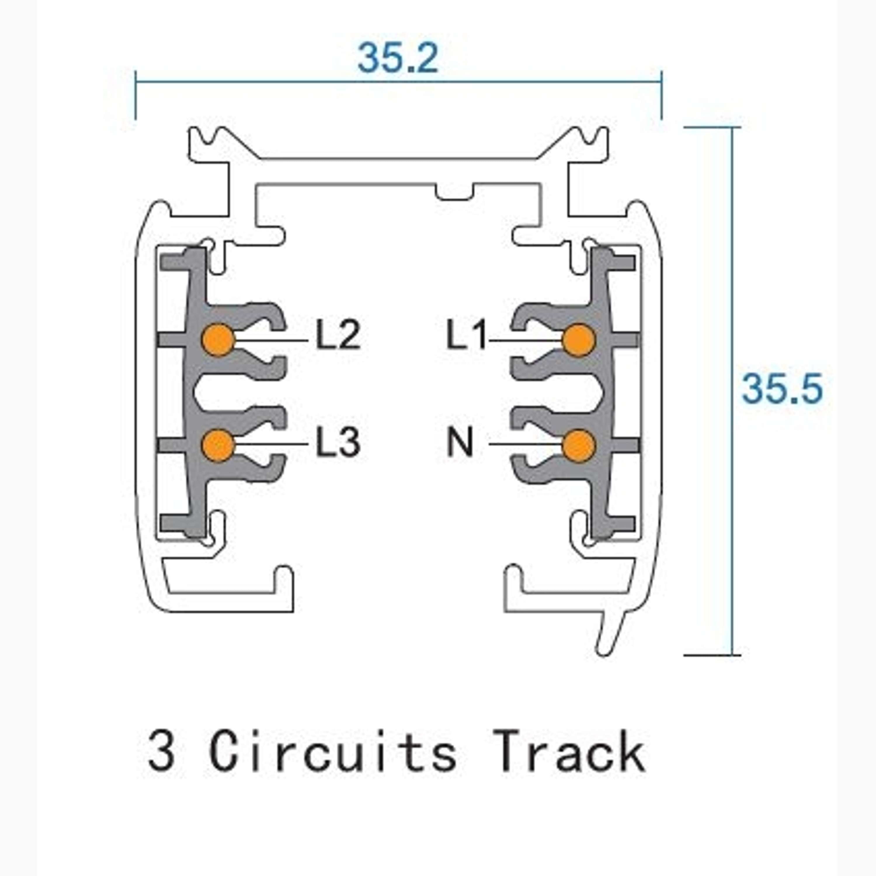 A-Track 3-Phase Profile Black
