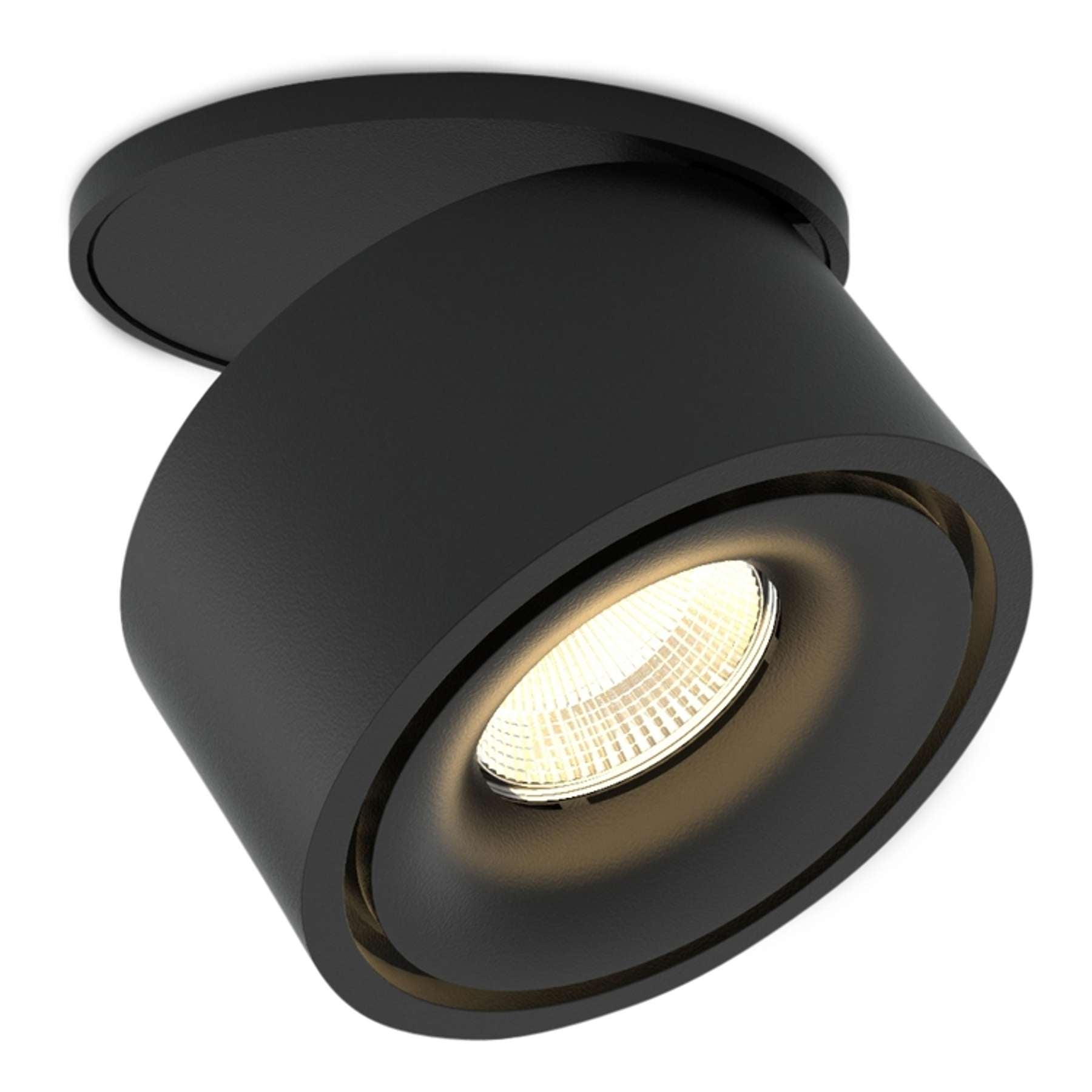 Nimis 1 Inbouw Plafondspot Extra warm wit Zwart