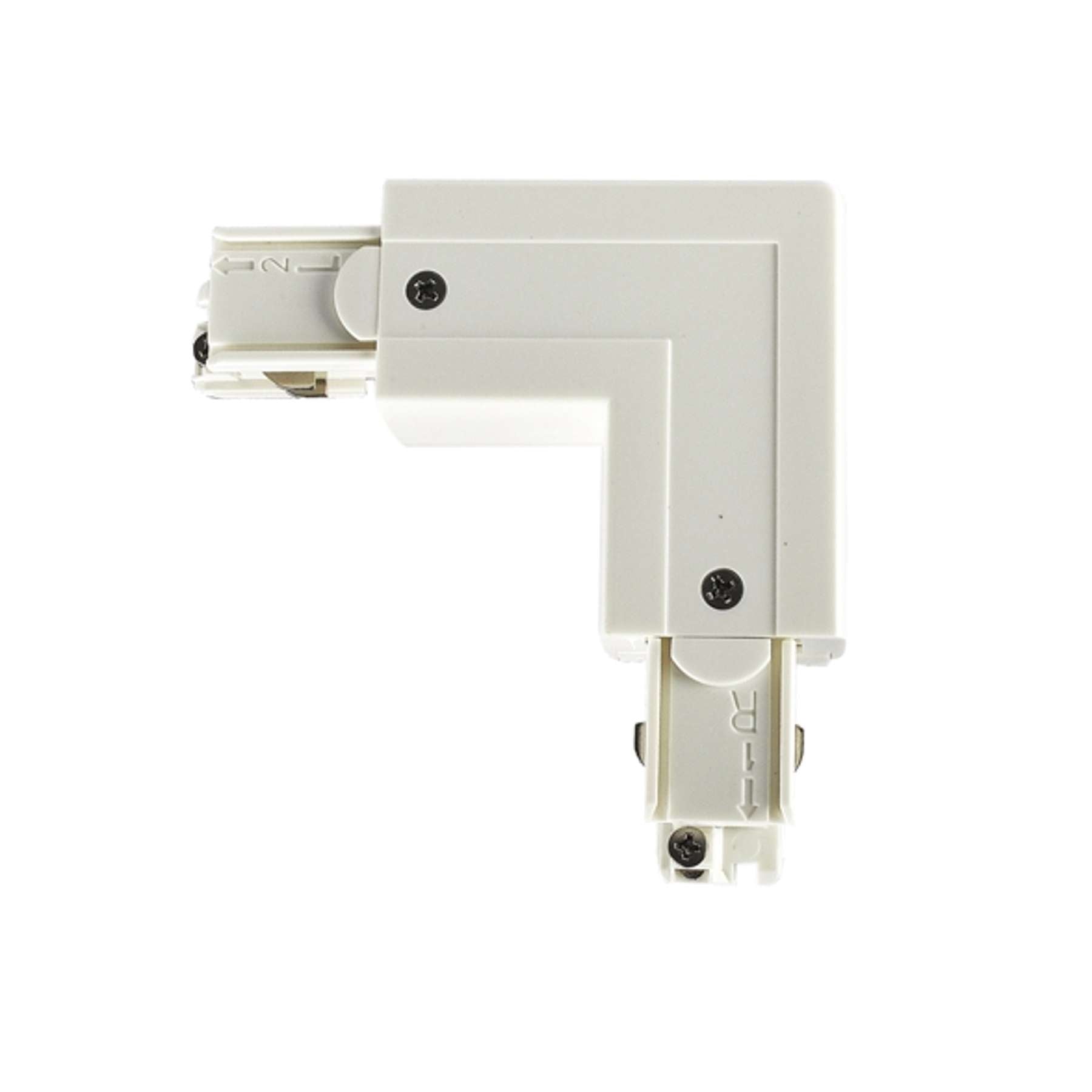 A-Track 3-Phase Earth in L Connector White