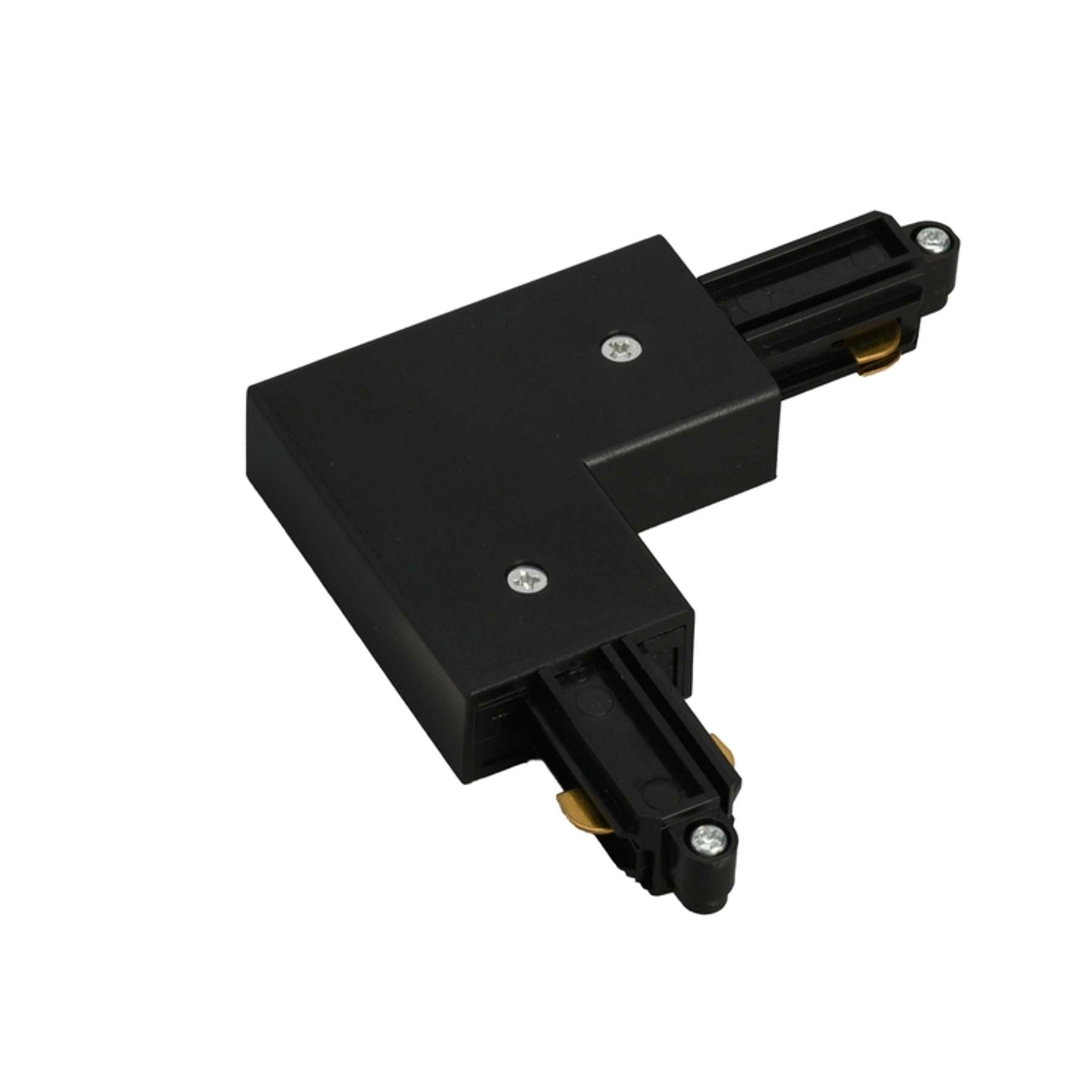 A-Track 1-Phase in/out earth L-Connector Black