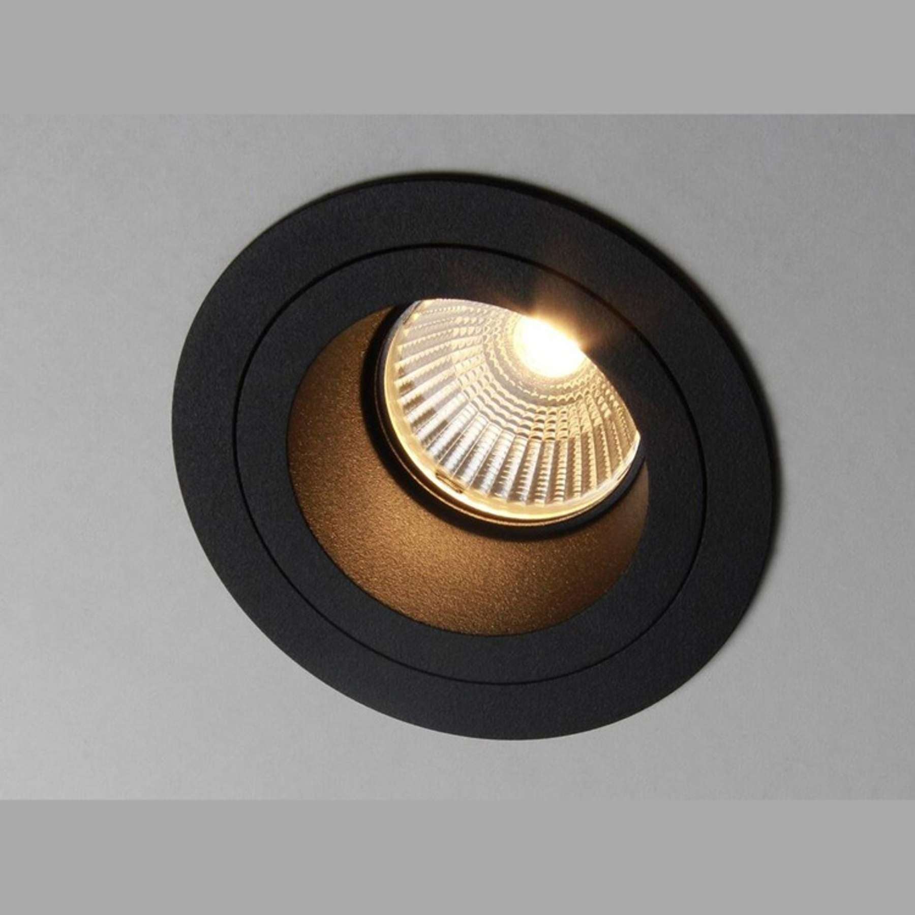 Clickfit Rim Deep Inbouwspot Zwart