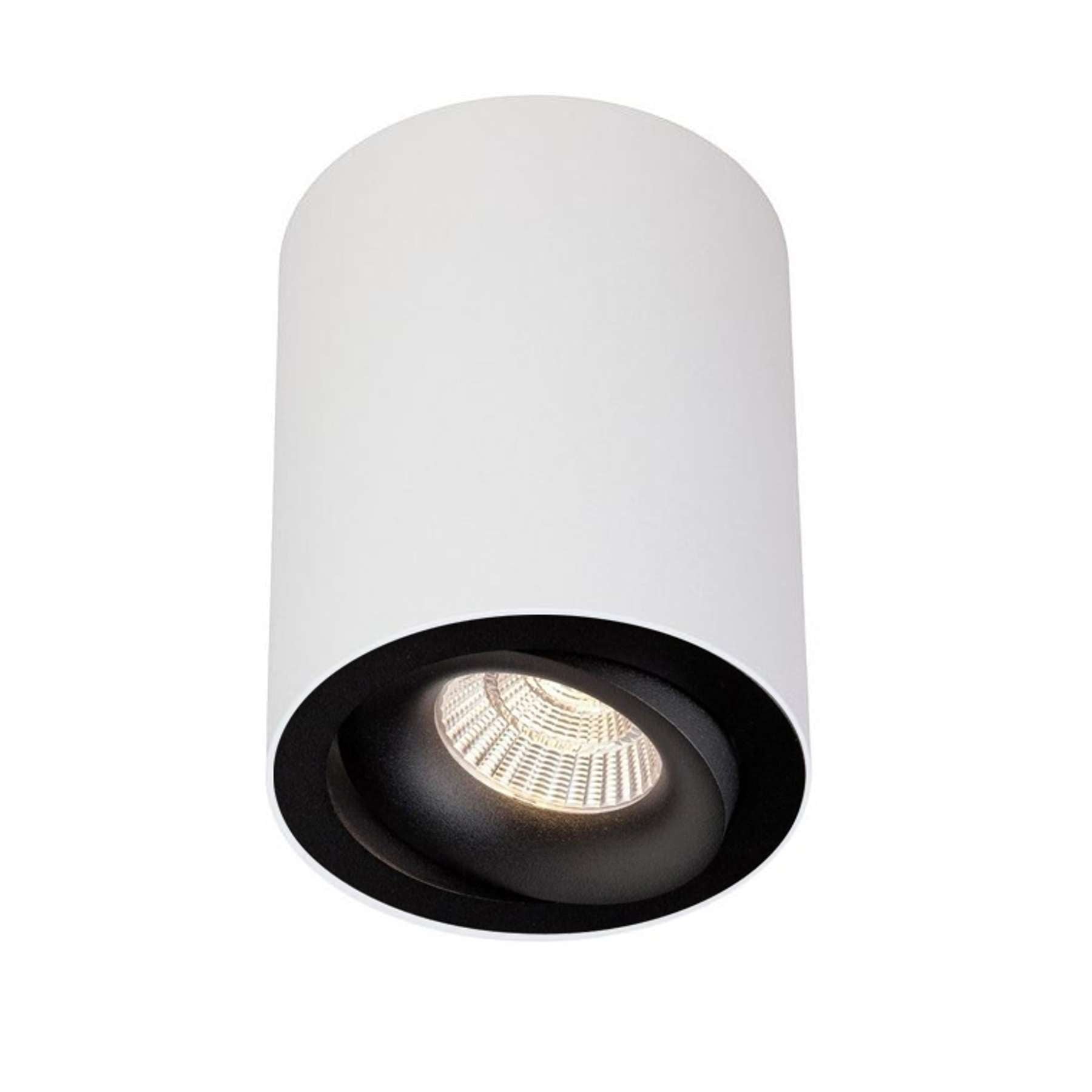 Clickfit Smooth Adjustable Surface mounted downlight White/Black