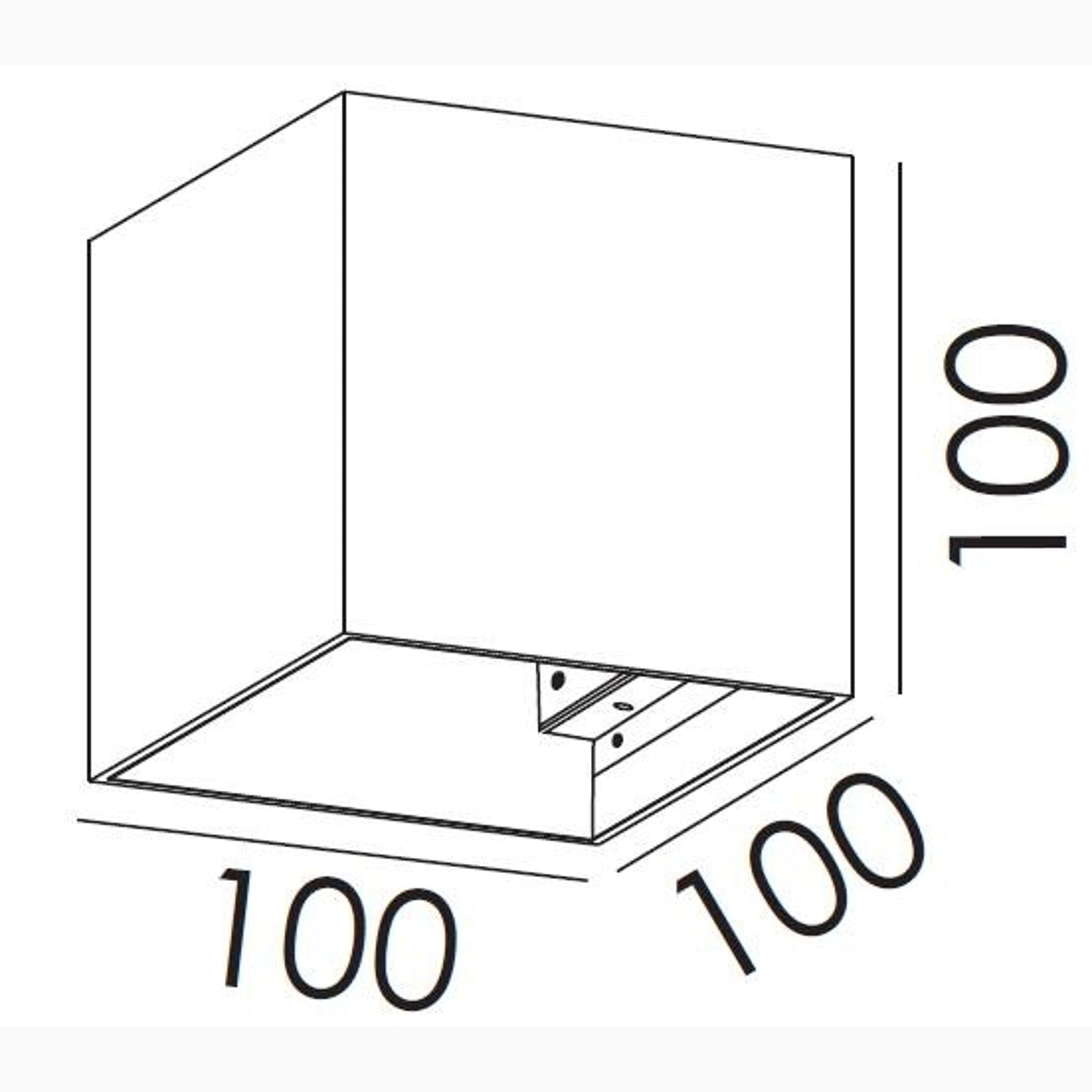Bloc 2 Wall light Black