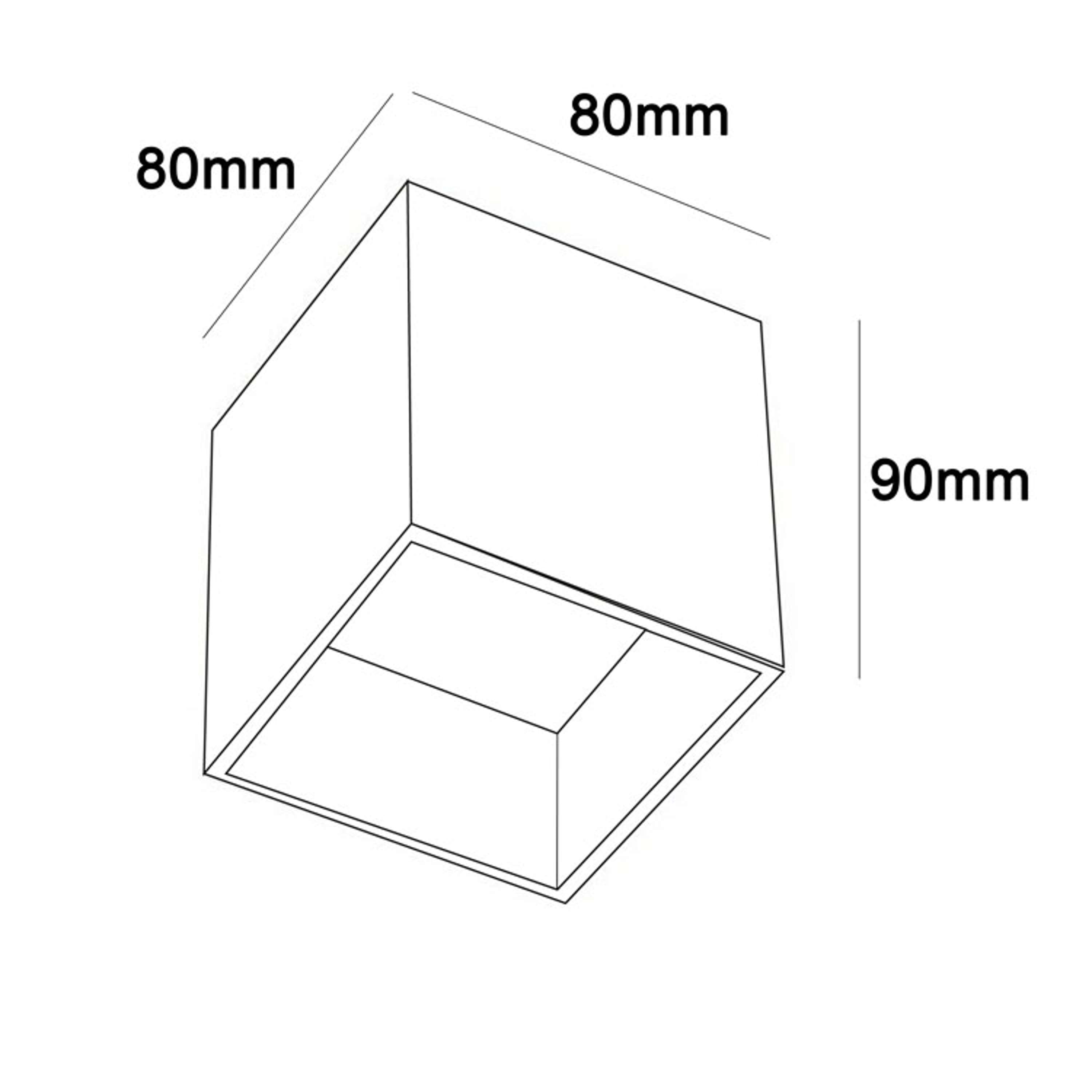 Chuck 1 Surface mounted downlight Black