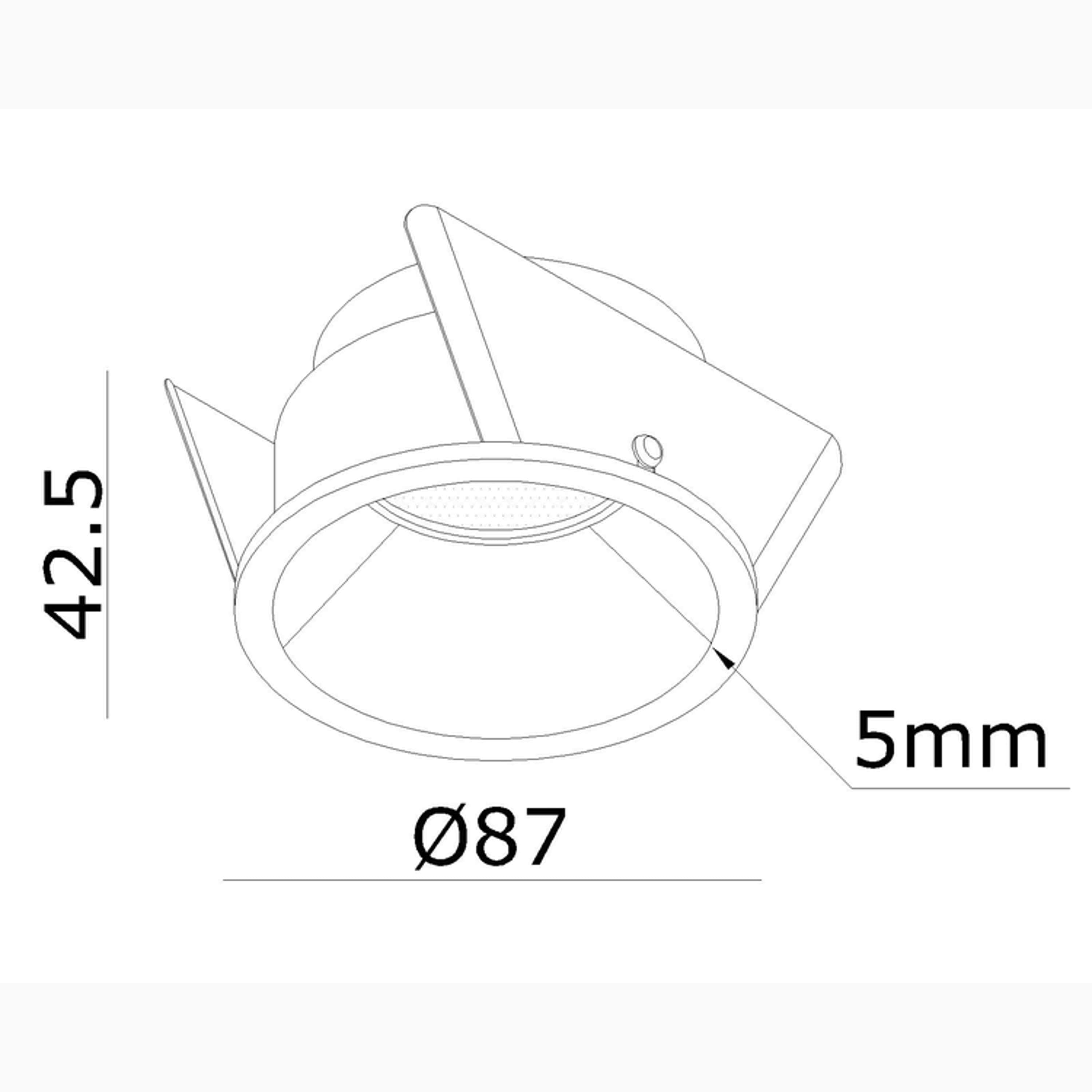 Clickfit Deep IP54 Recessed light Black