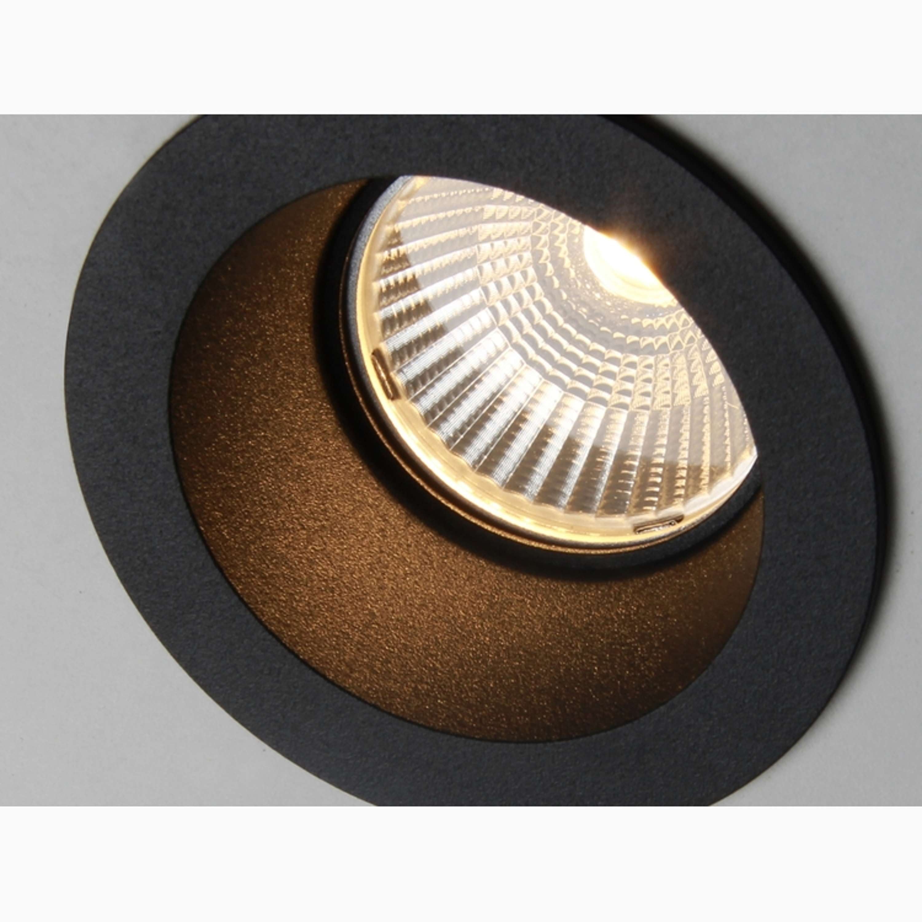 Clickfit Deep Medium IP54 Inbouwspot Zwart