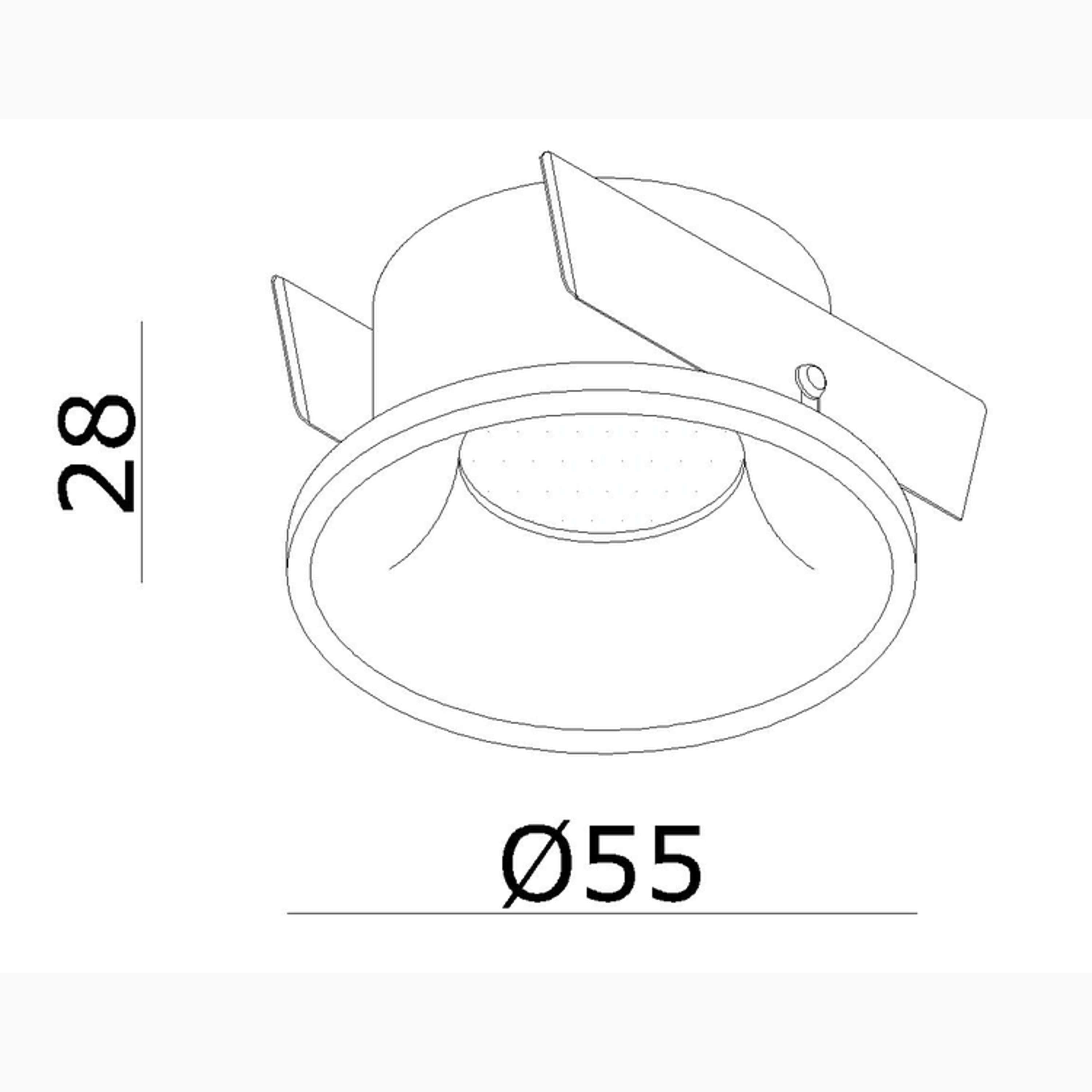 Clickfit Smooth Small IP54 Recessed light Black
