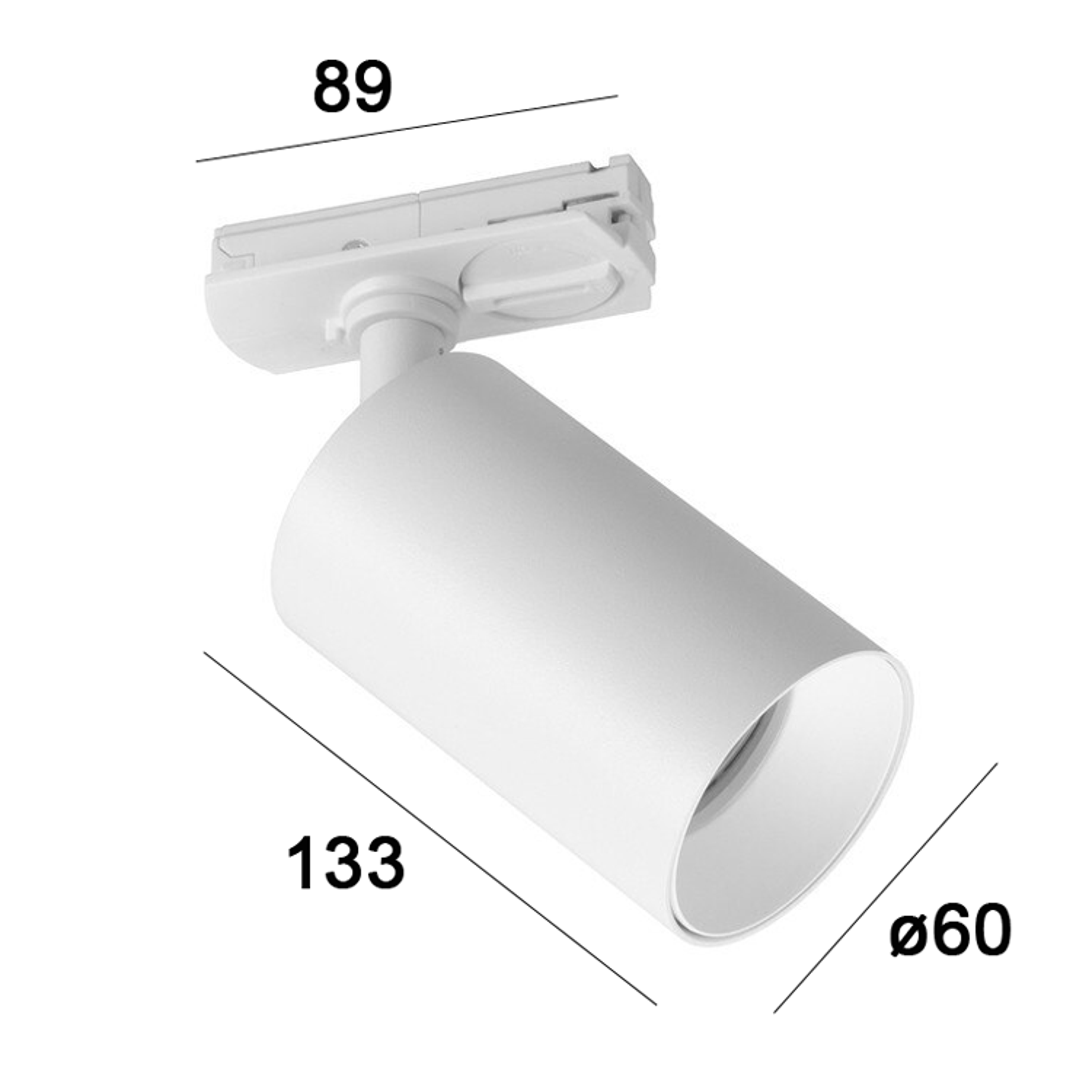 Connor 1-Phase Track light Black