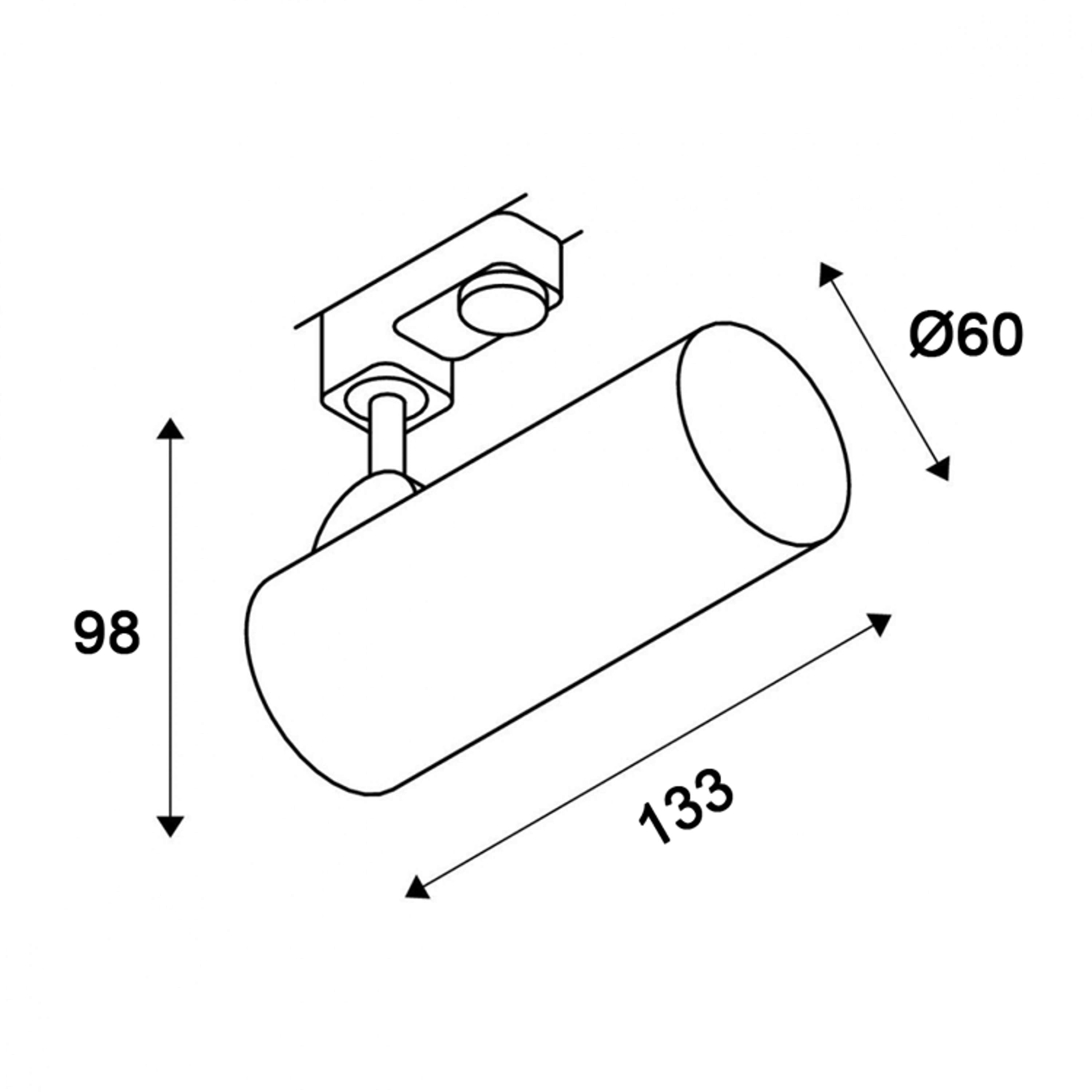 Connor 3-fase Trackspot Wit