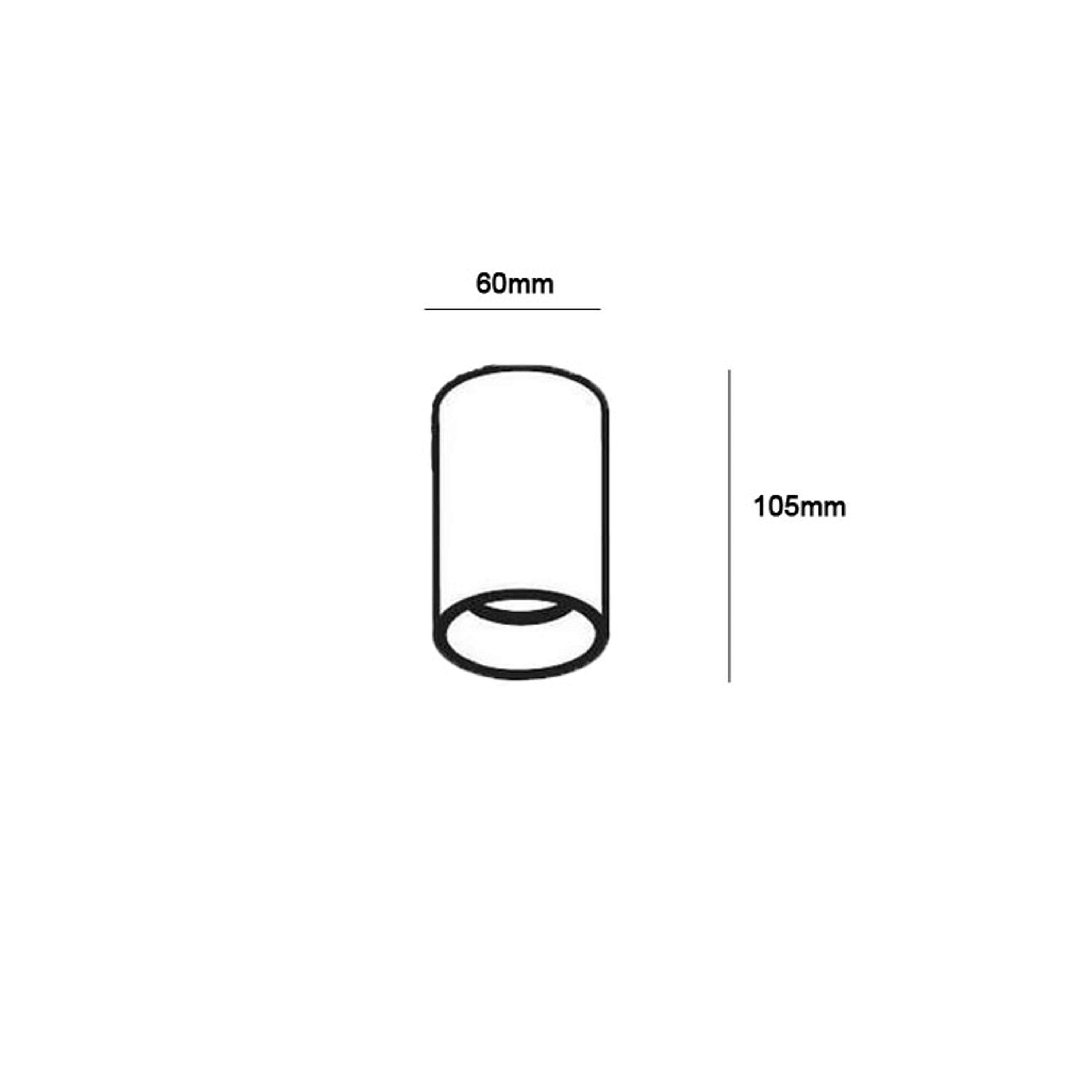 Connor Fix IP44 Opbouwspot Zwart