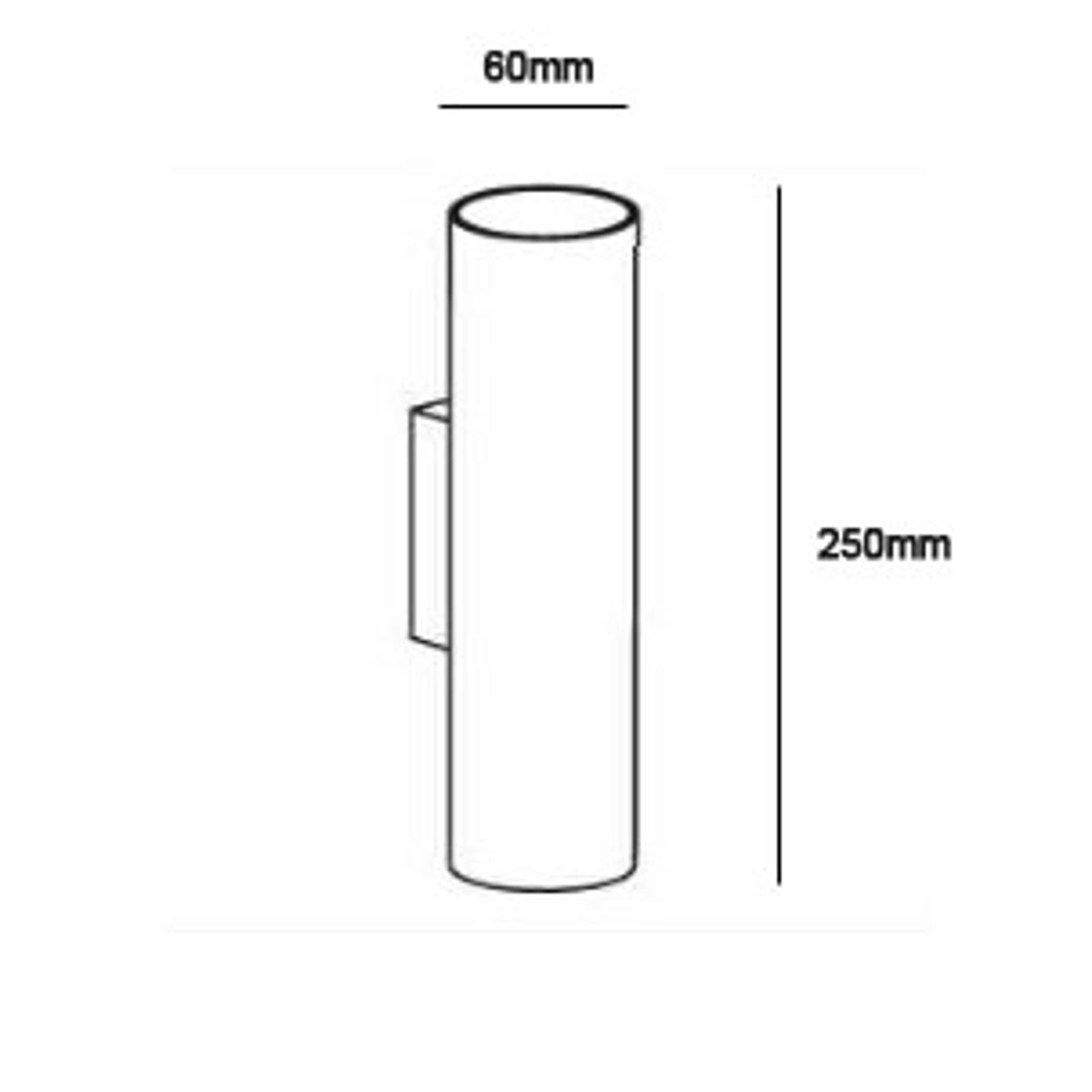 Connor Up & Down Wall light Black