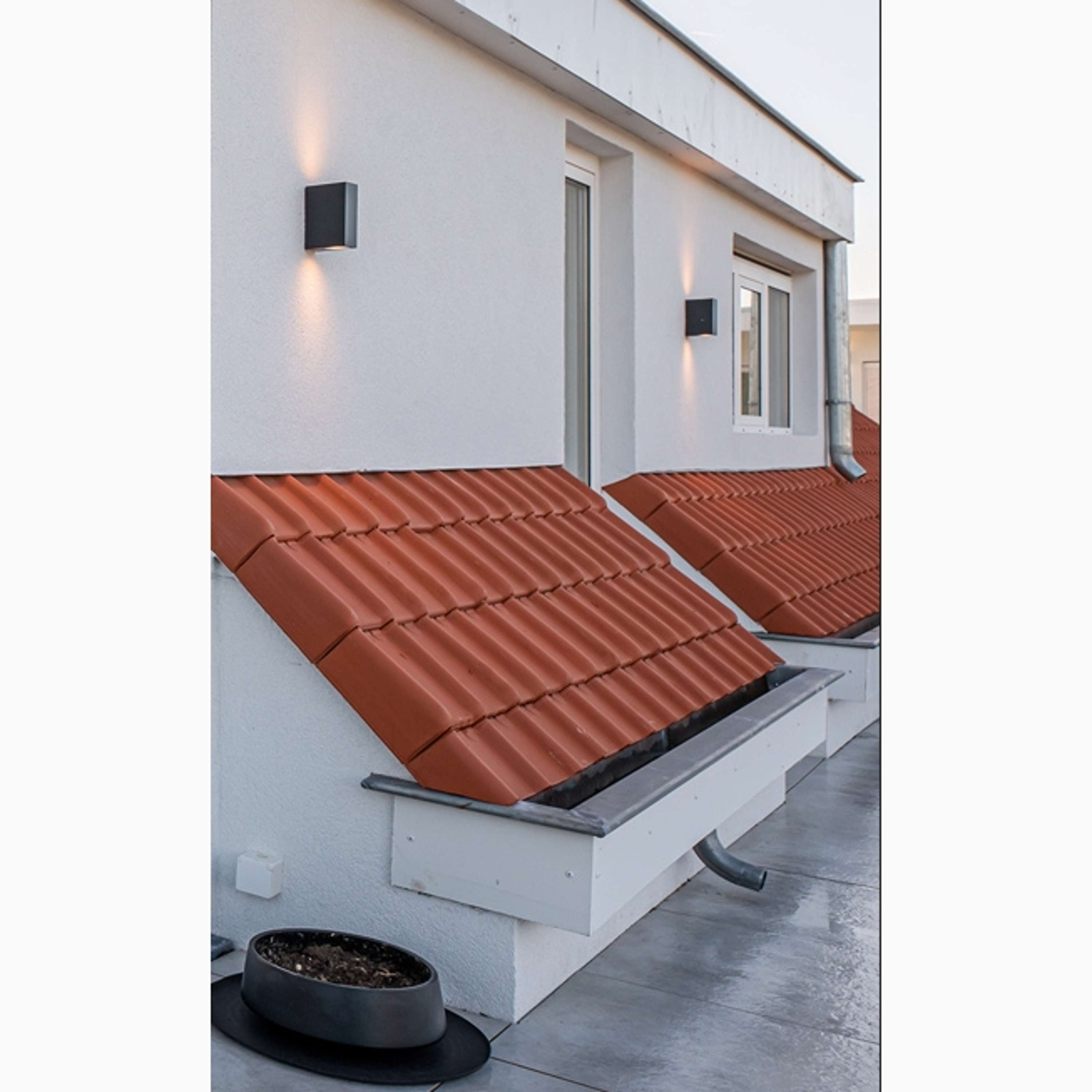 Cube Up & Down Wandlamp Zwart