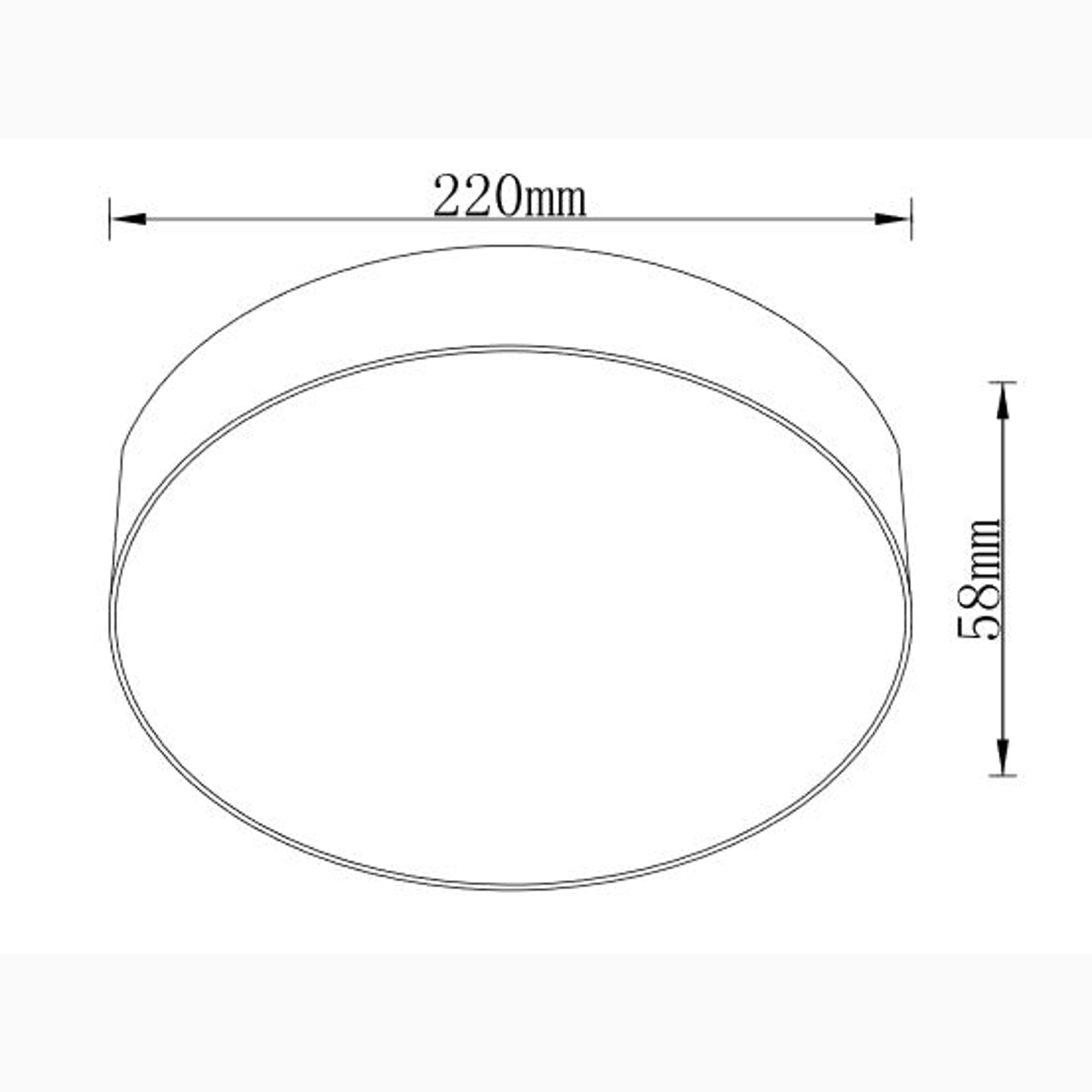 Drum 220 Plafonnière Zwart