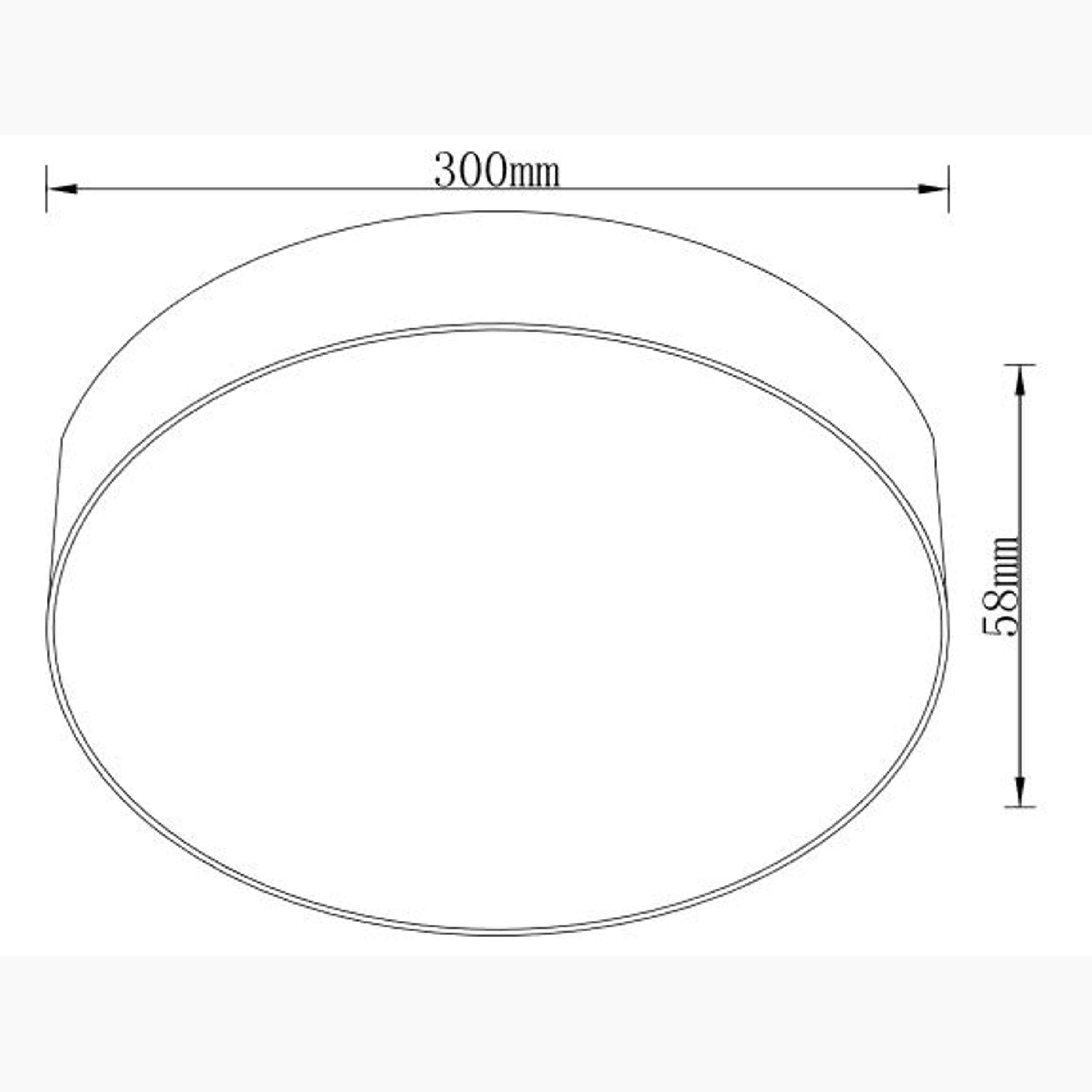 Drum 300 Plafonnière Wit