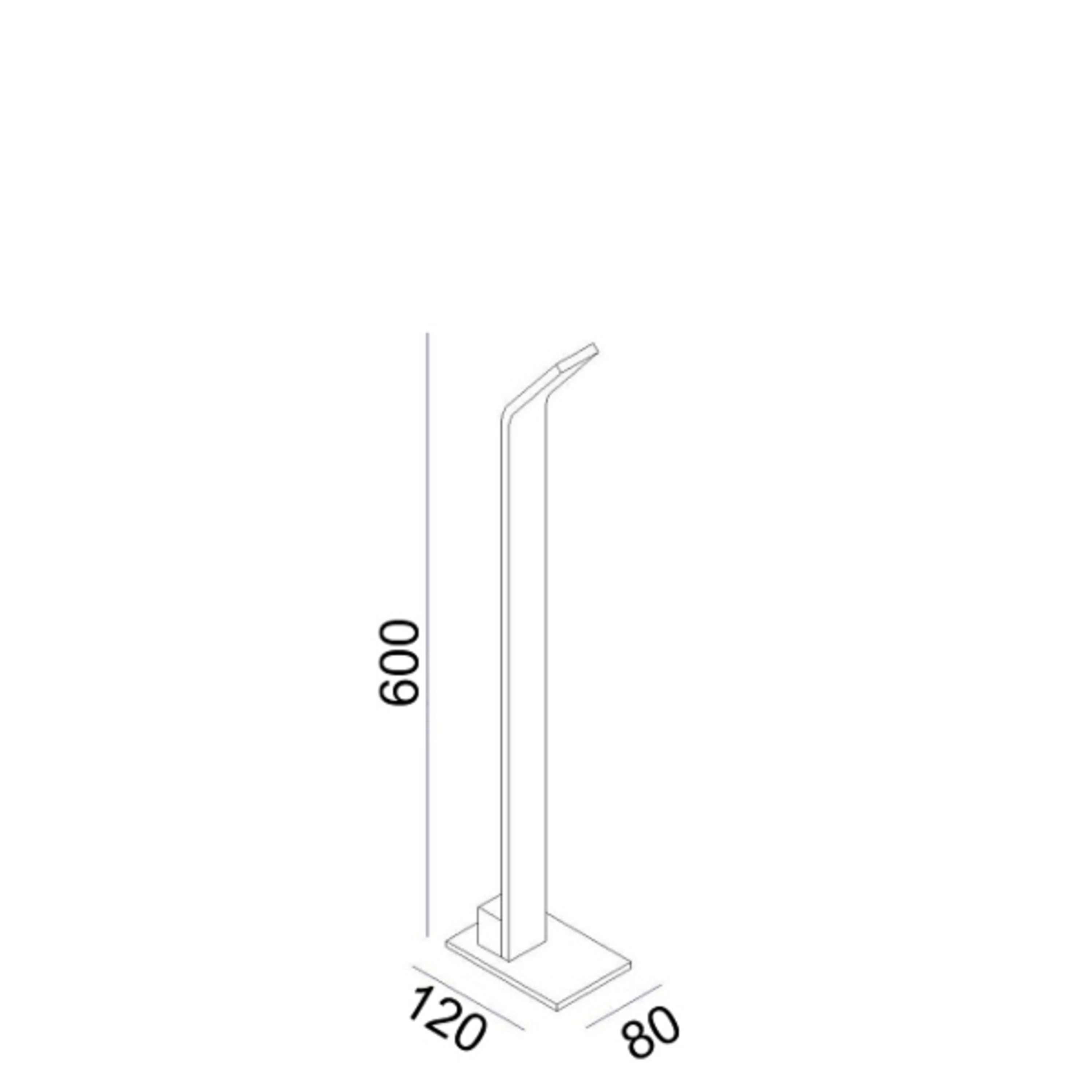 Lattice 600 Bollard Black