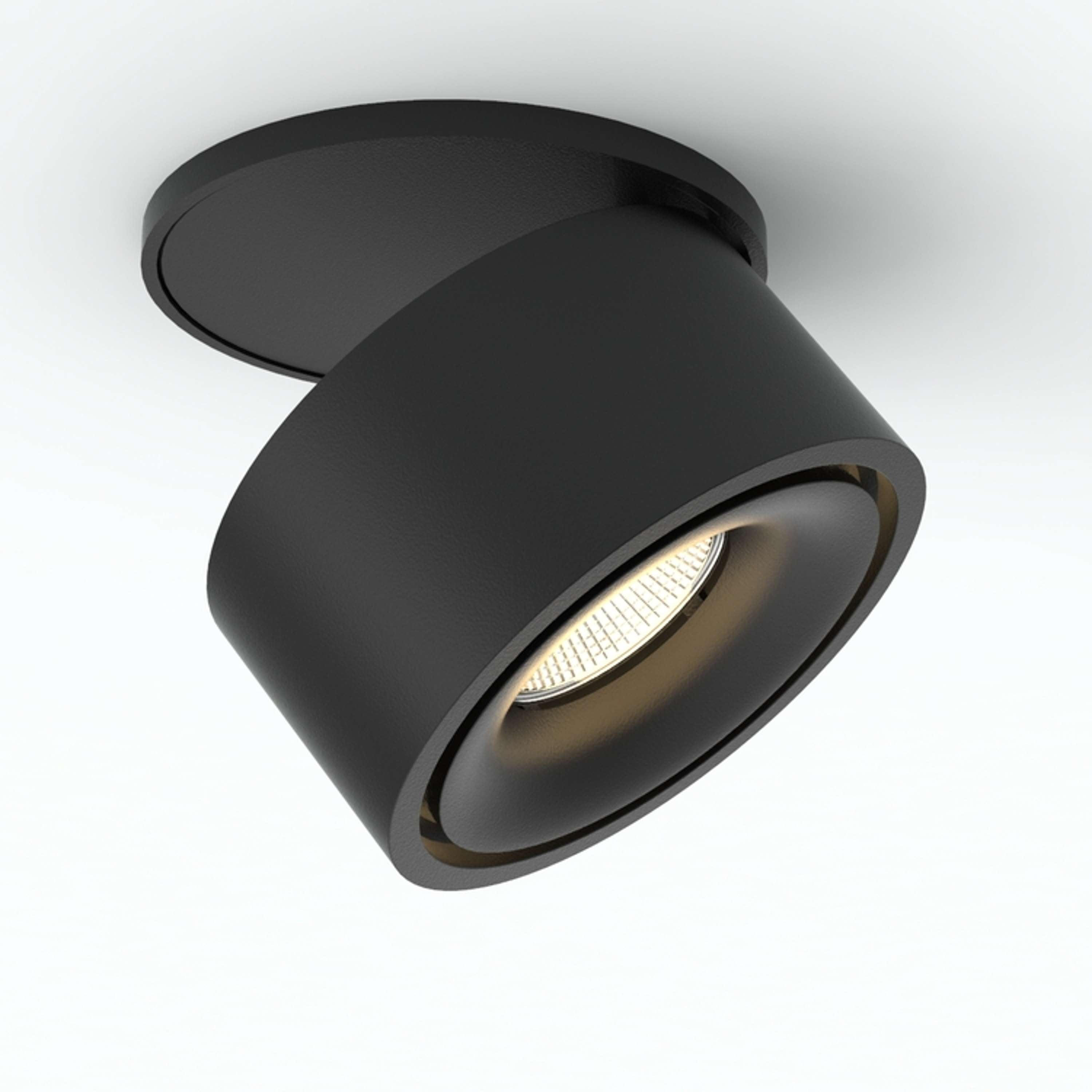 Nimis 1 Inbouw Plafondspot Extra warm wit Zwart
