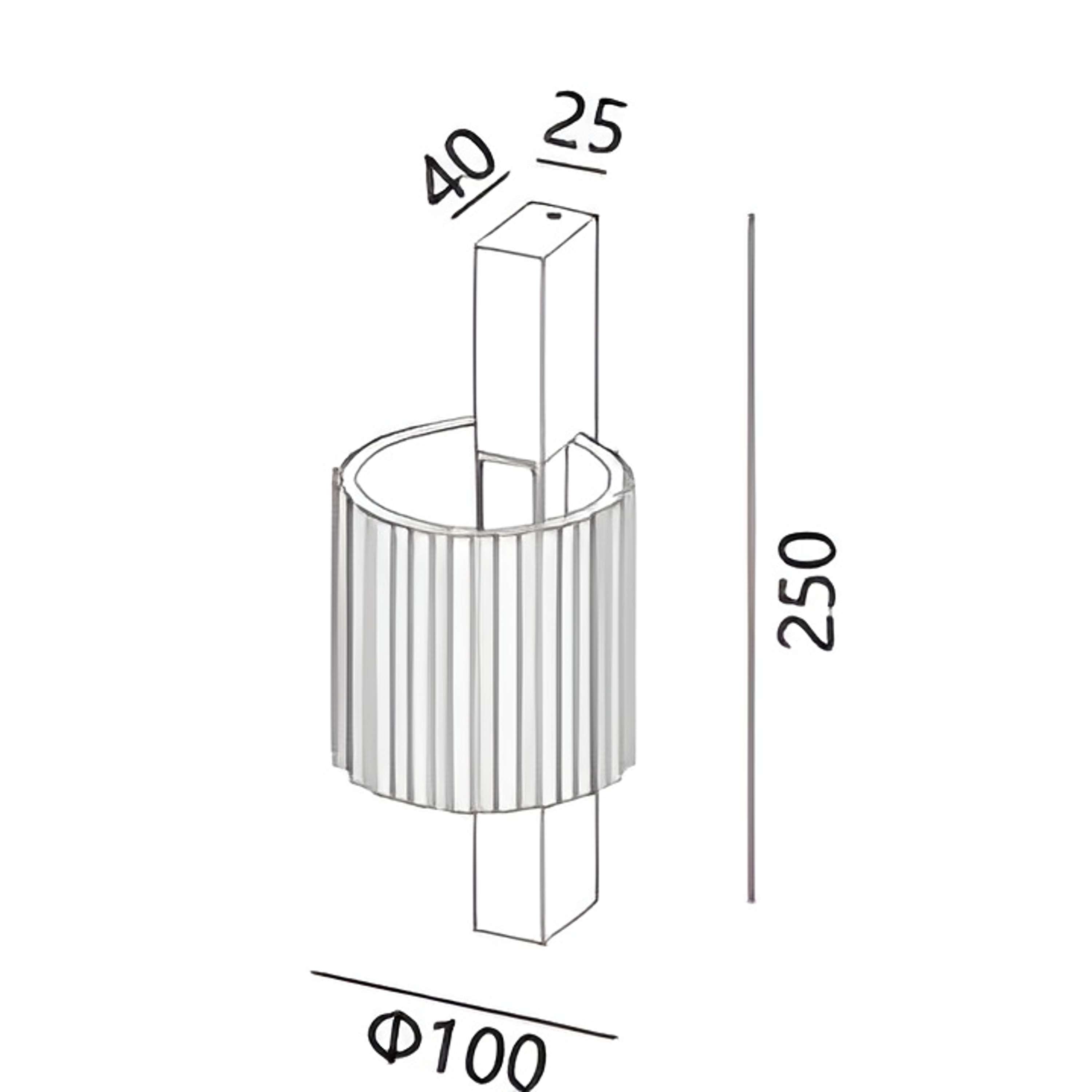 Pilar Large 250 Switch Wall light