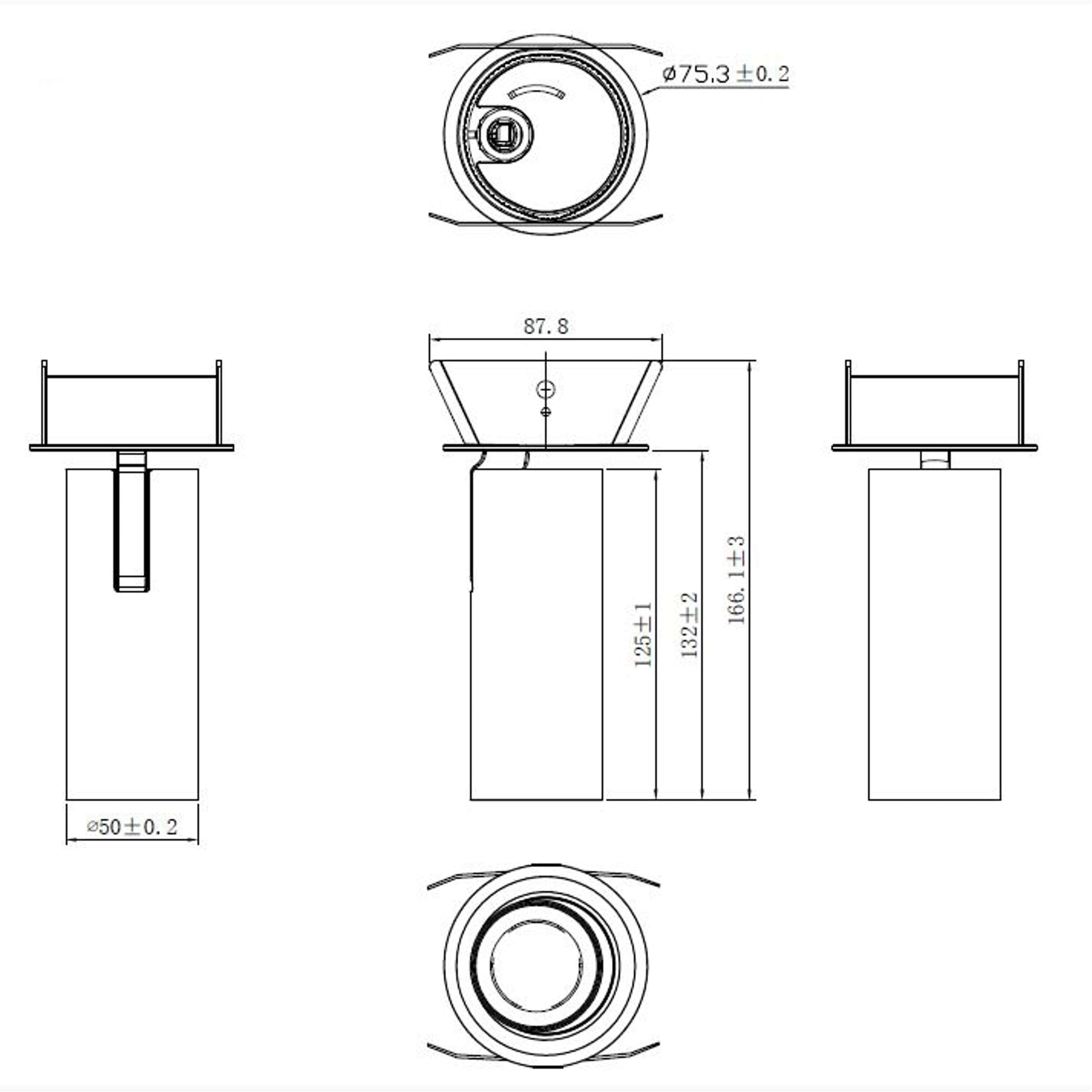 Tuup Semi-recessed Plafondspot Wit