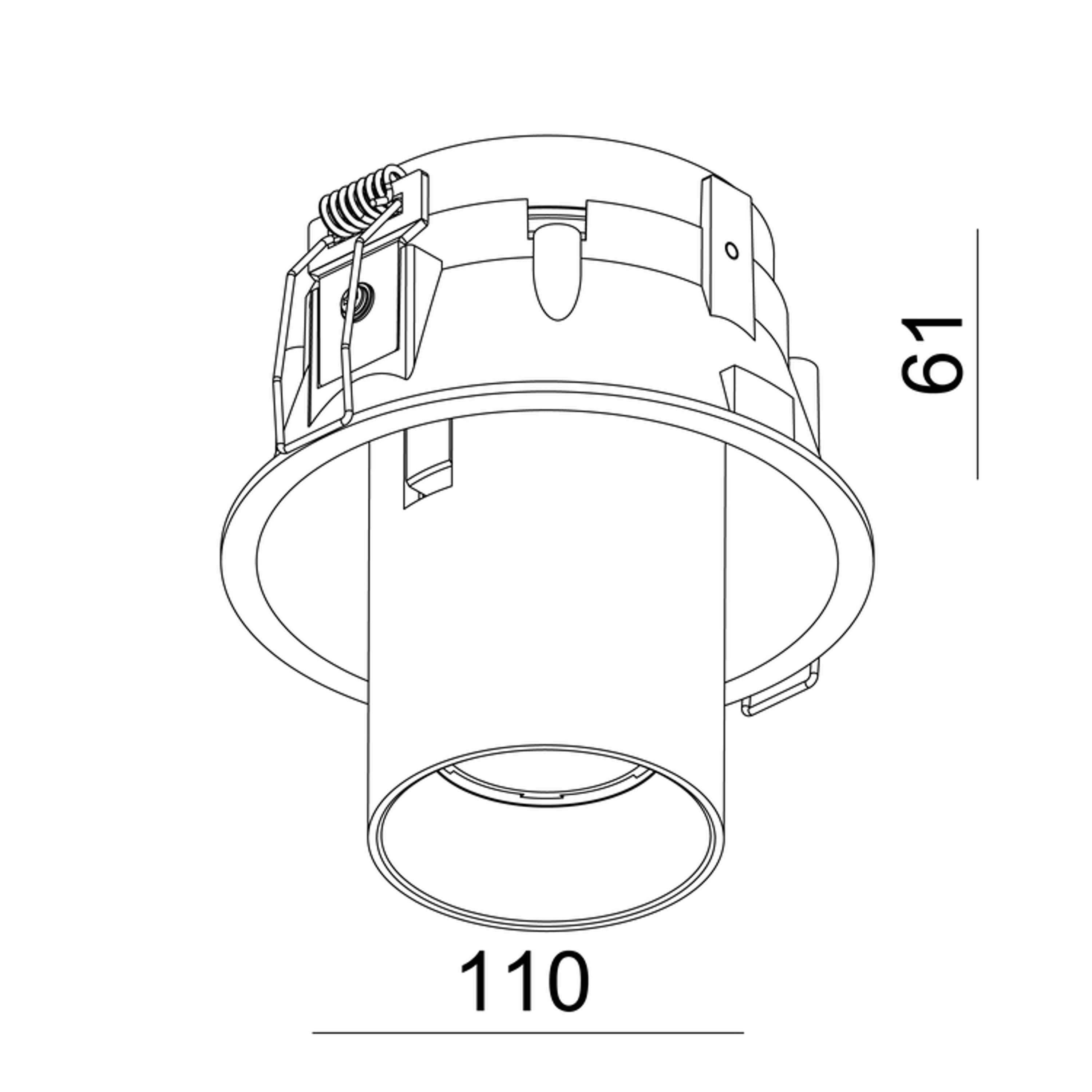 Tuup Semi-recessed light White