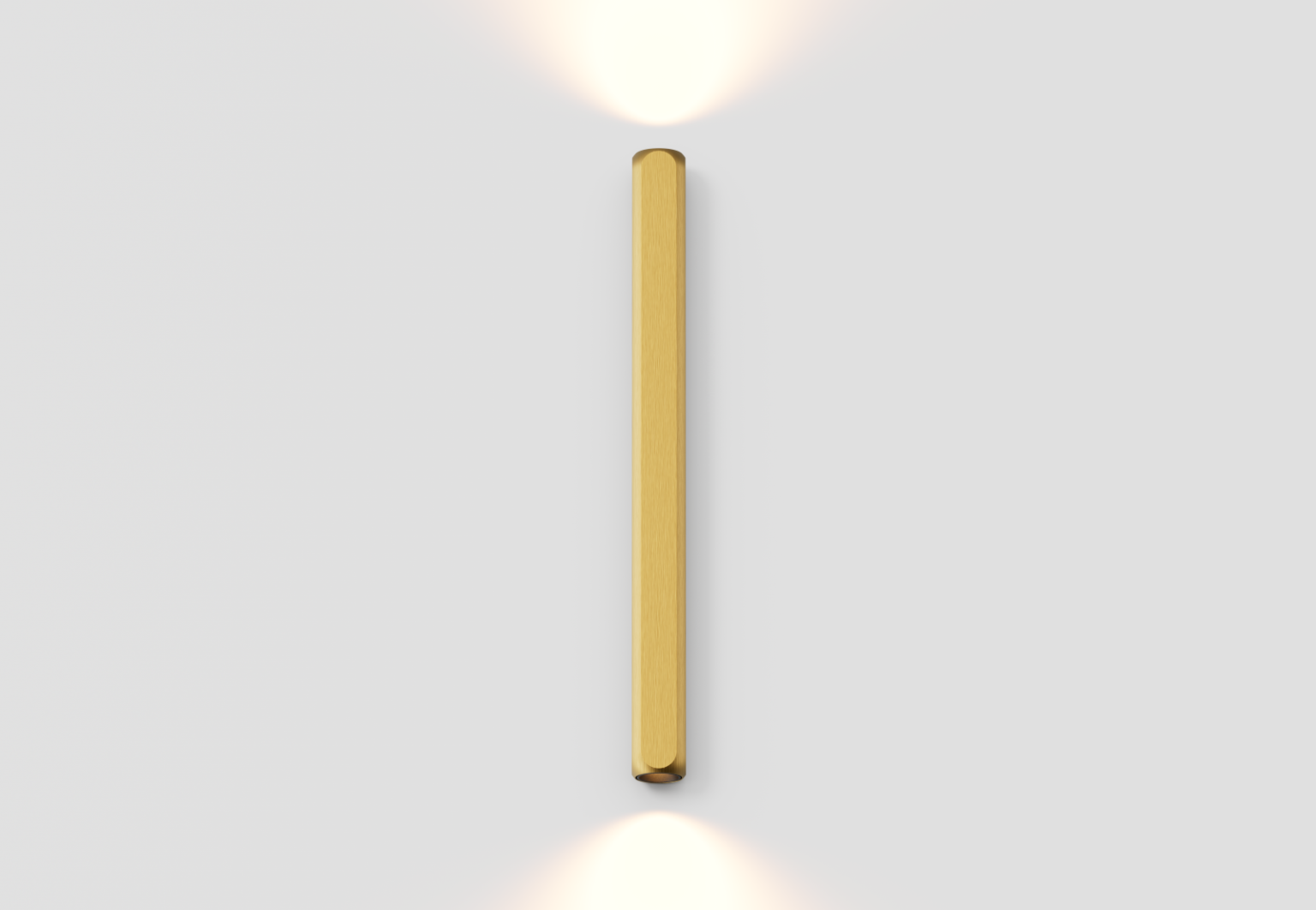 Box Tube 30cm Brushed Brass