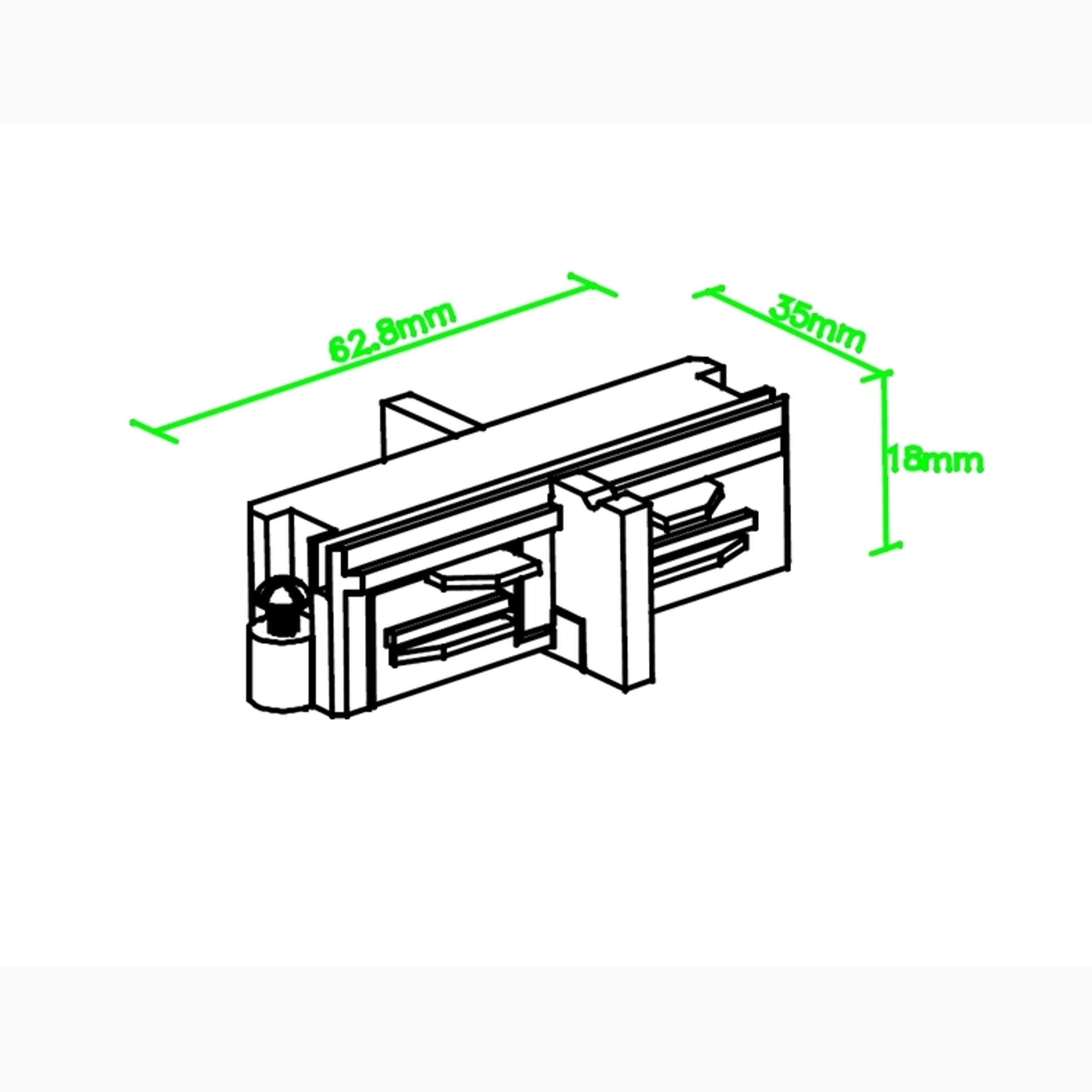 A-Track 1-Phase Connector White