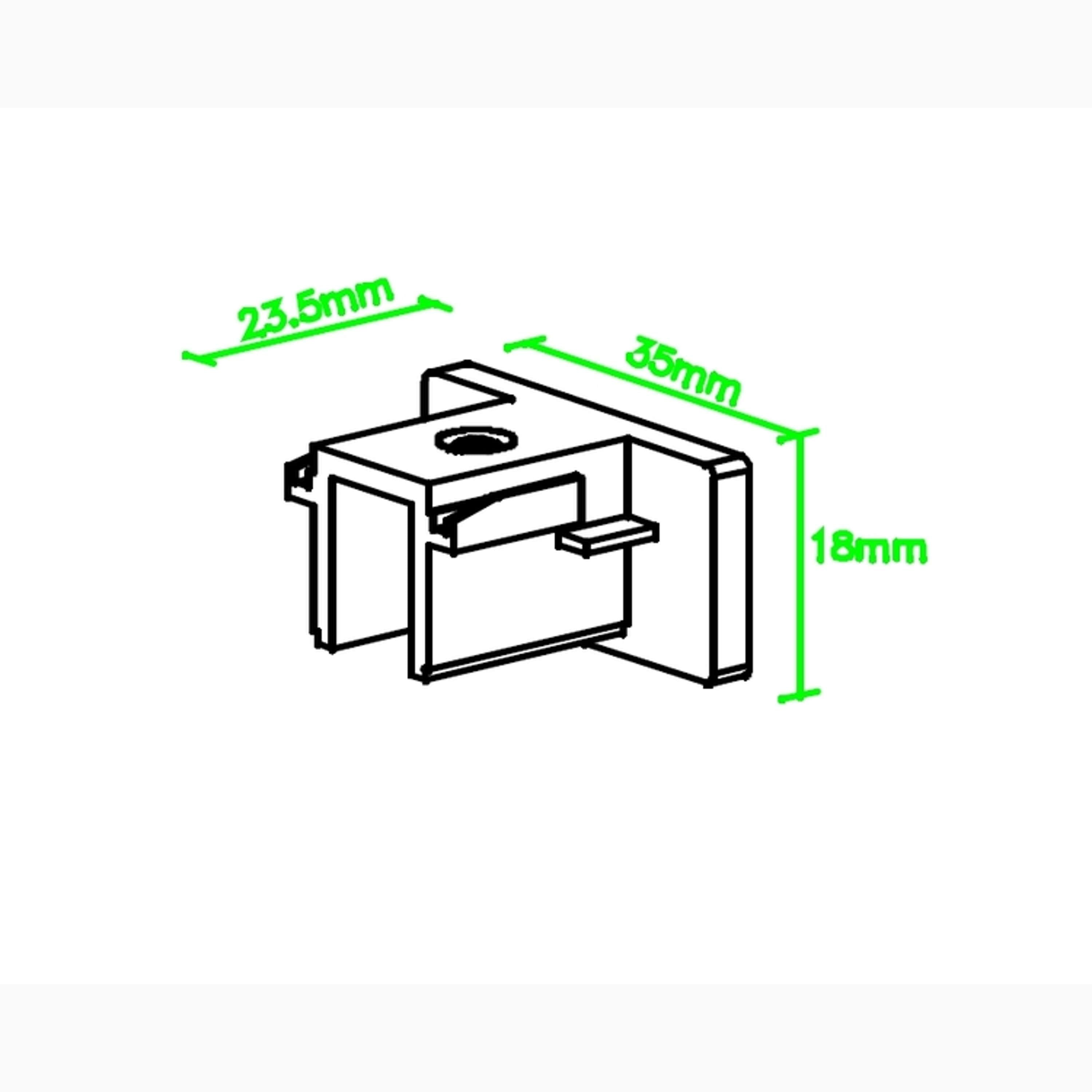 A-Track 1-Phase End cap Black