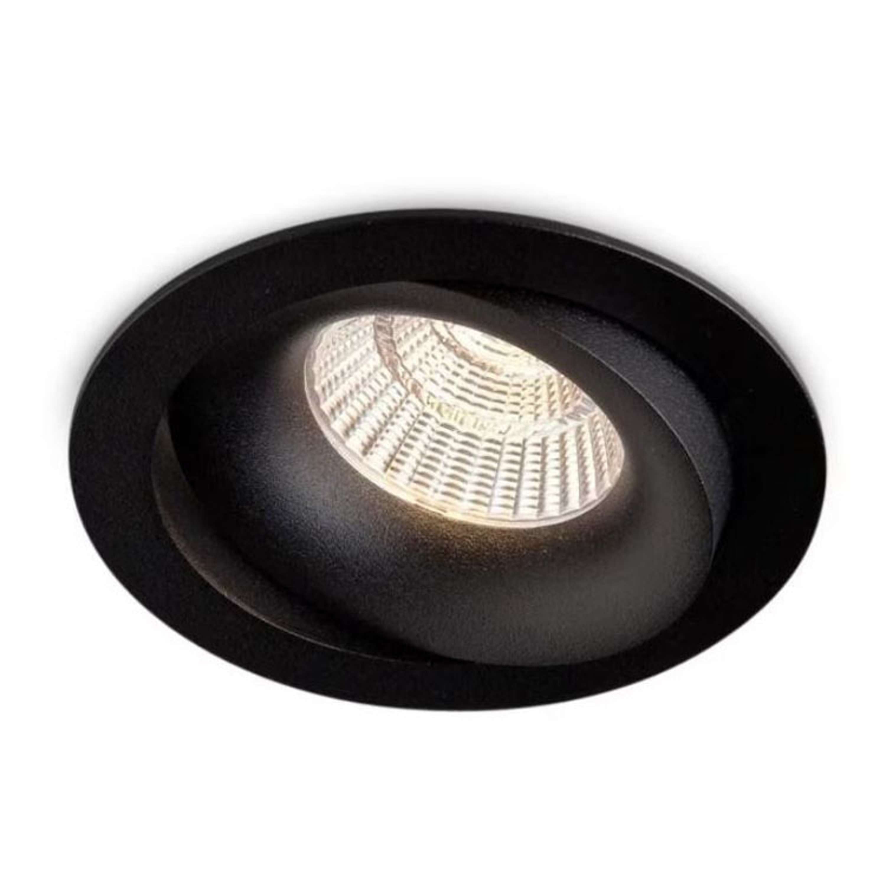 Clickfit Smooth Adjustable Surface mounted downlight Black/Black