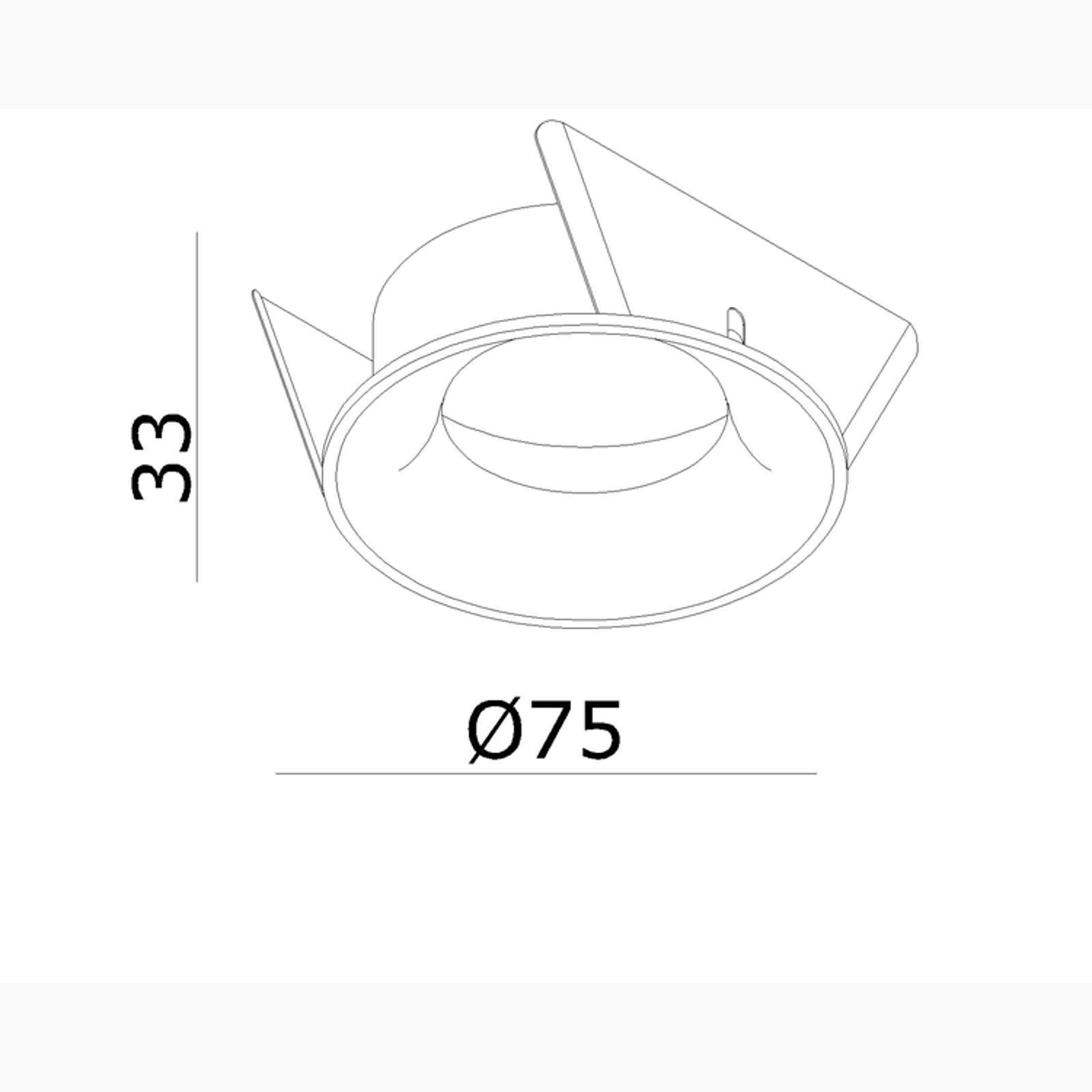 Clickfit Smooth Medium Recessed light White