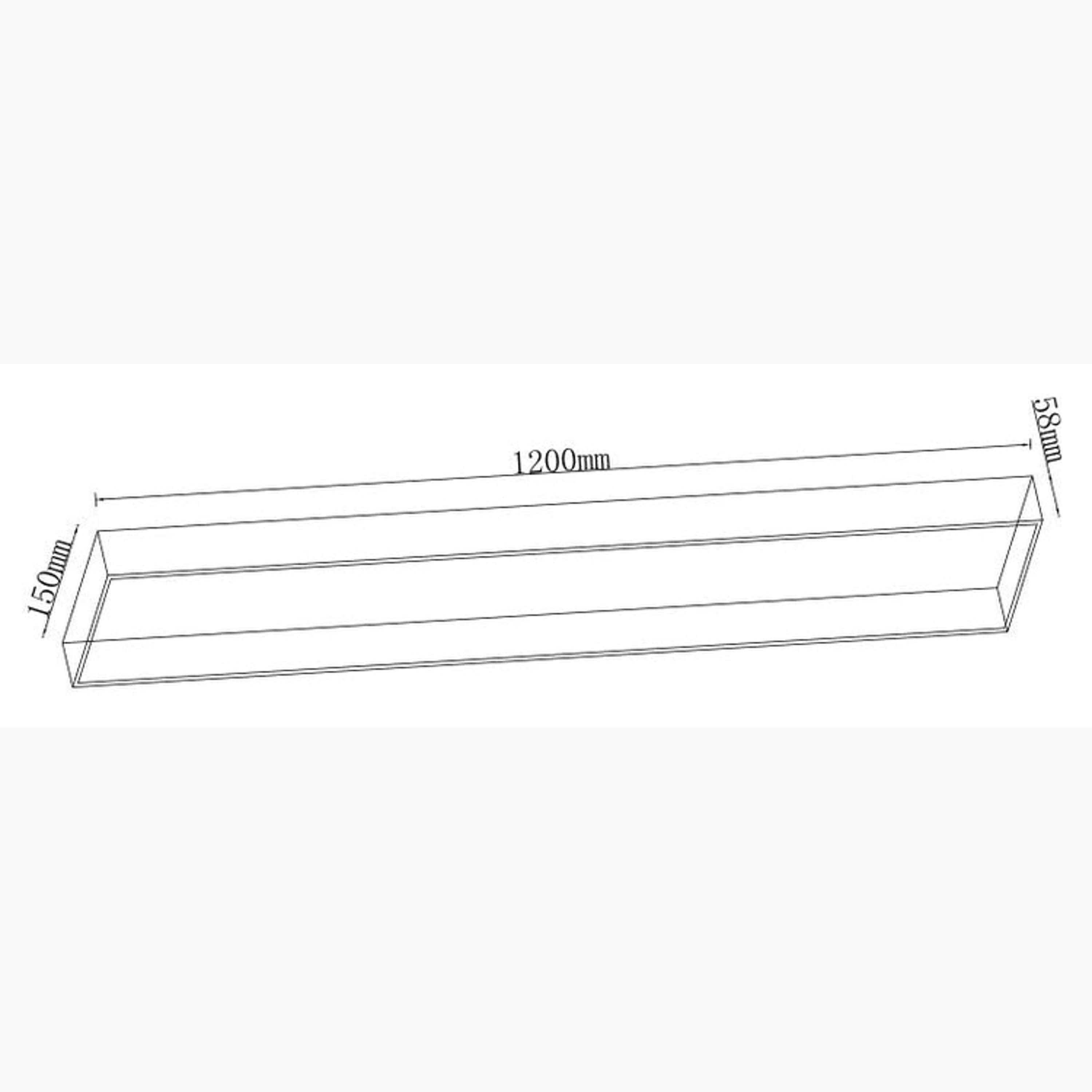 Drum 1200 Flush ceiling light Black