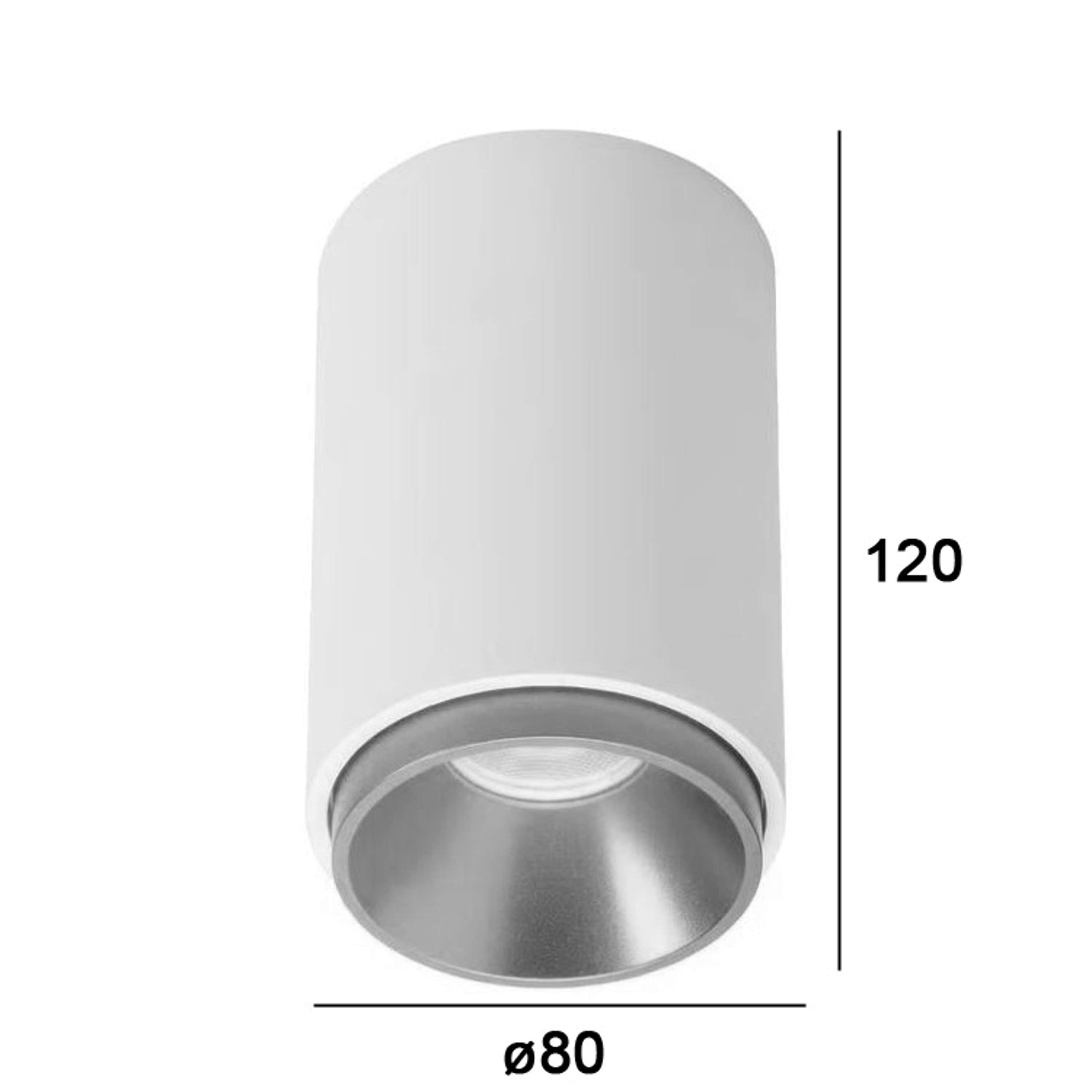 Clickfit Cave Medium IP54 Opbouwspot Zwart/Goud