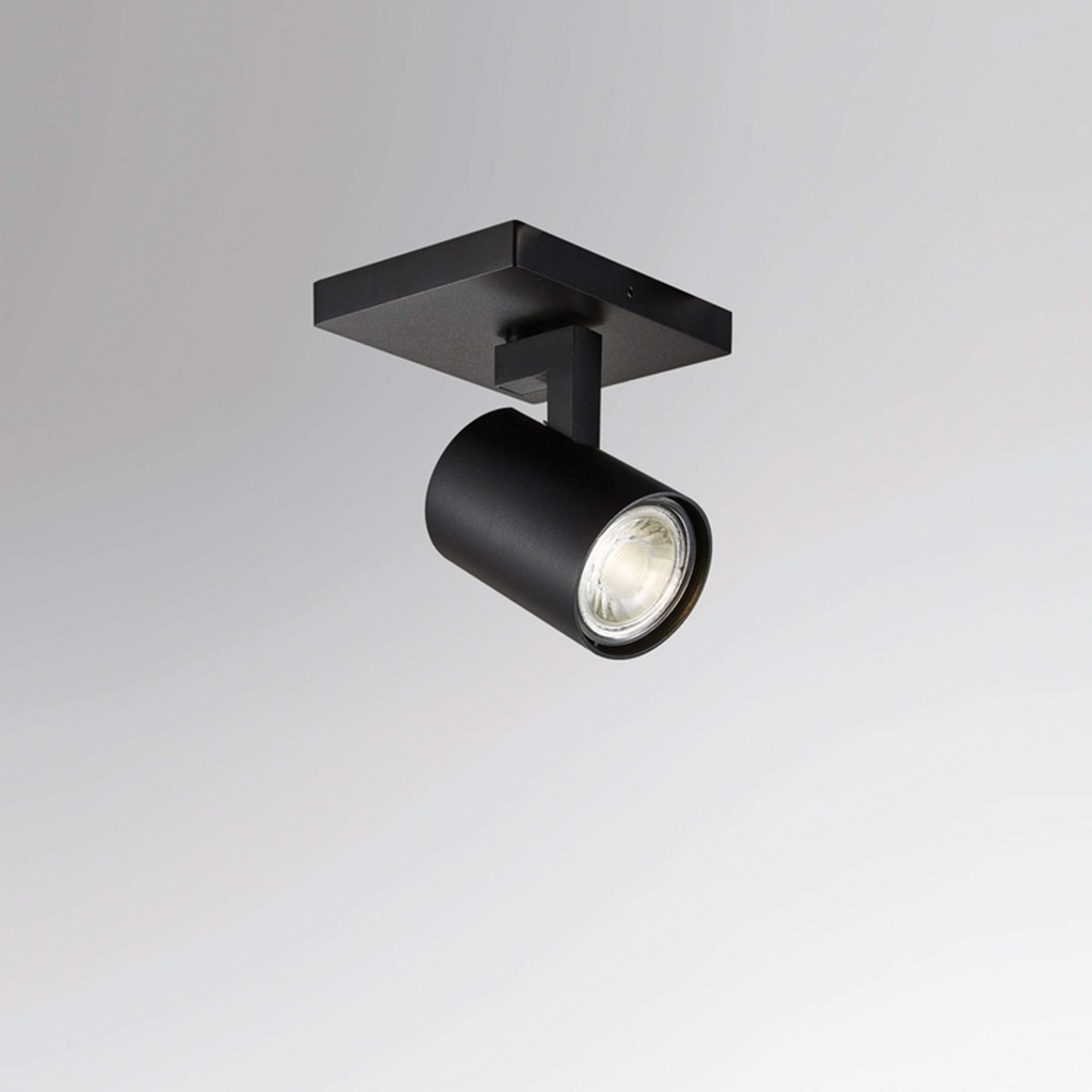 Kona 1 Ceiling spotlight Black