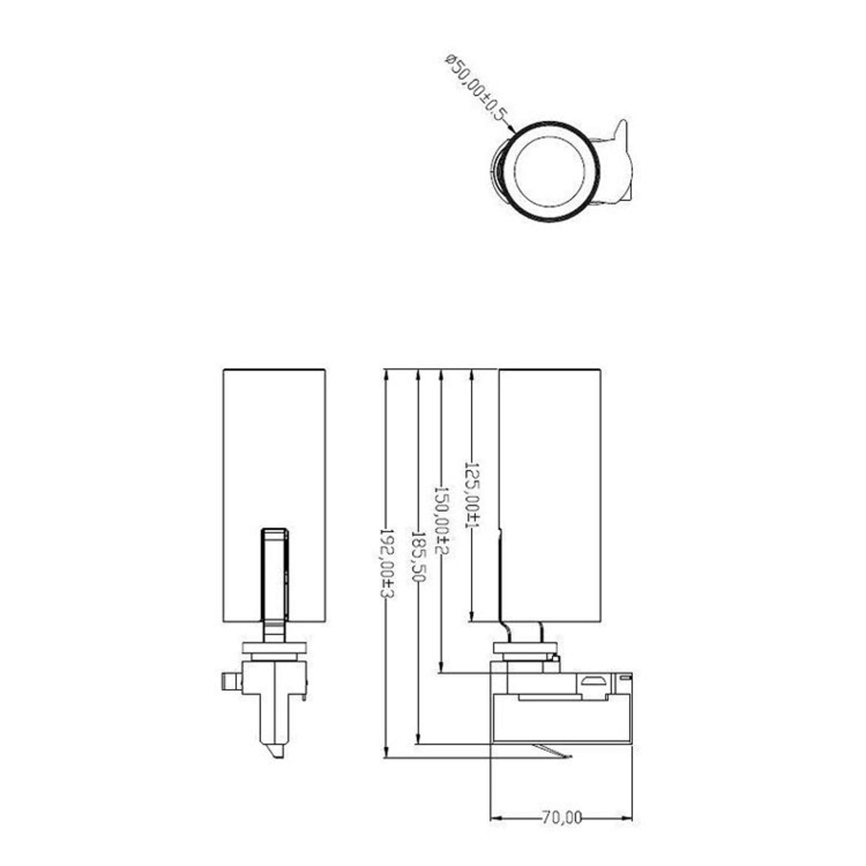 Tuup Semi-recessed Ceiling spotlight Black