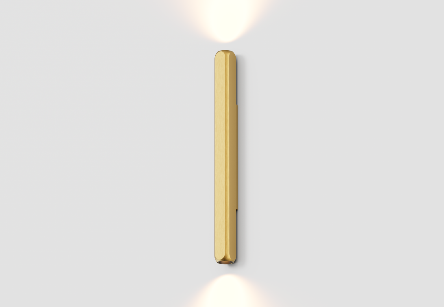 Box Tube 30cm Brushed Brass