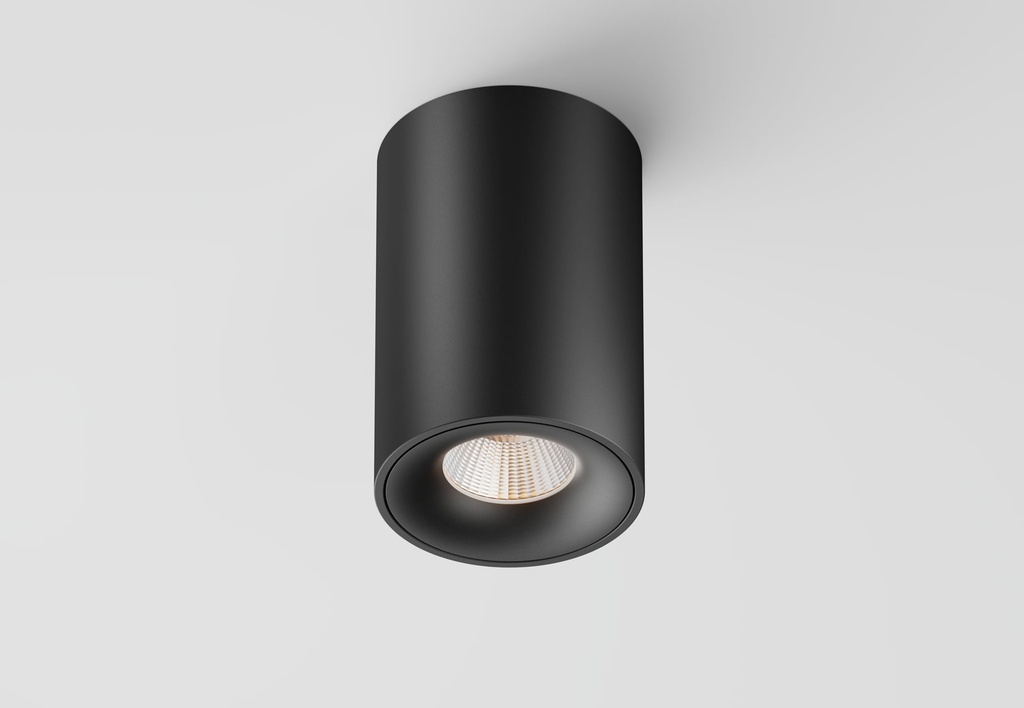 [02C3SS011BB0] Clickfit Smooth Small Opbouwspot (Zwart, Zwart)