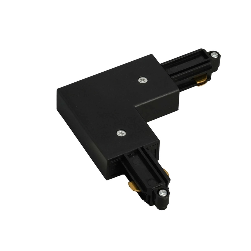 [T01A4LIO10B] A-Track 1-Fase In/Out 90° Connector (Zwart)