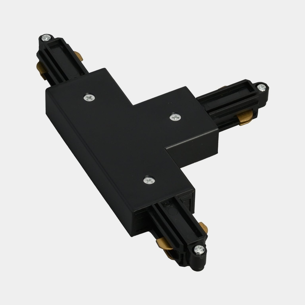 [T01A4TCL10B] A-Track Connecteur en T 1 phase (Noir, Left)
