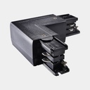 [T03A4LCI10B] A-Track Connecteur d'angle 90° 3 phases (Black, Earth In)