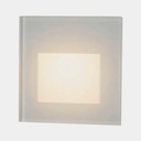 [09W9904301] Anga Abdeckrahmen quadratisch Glas (Weiß)
