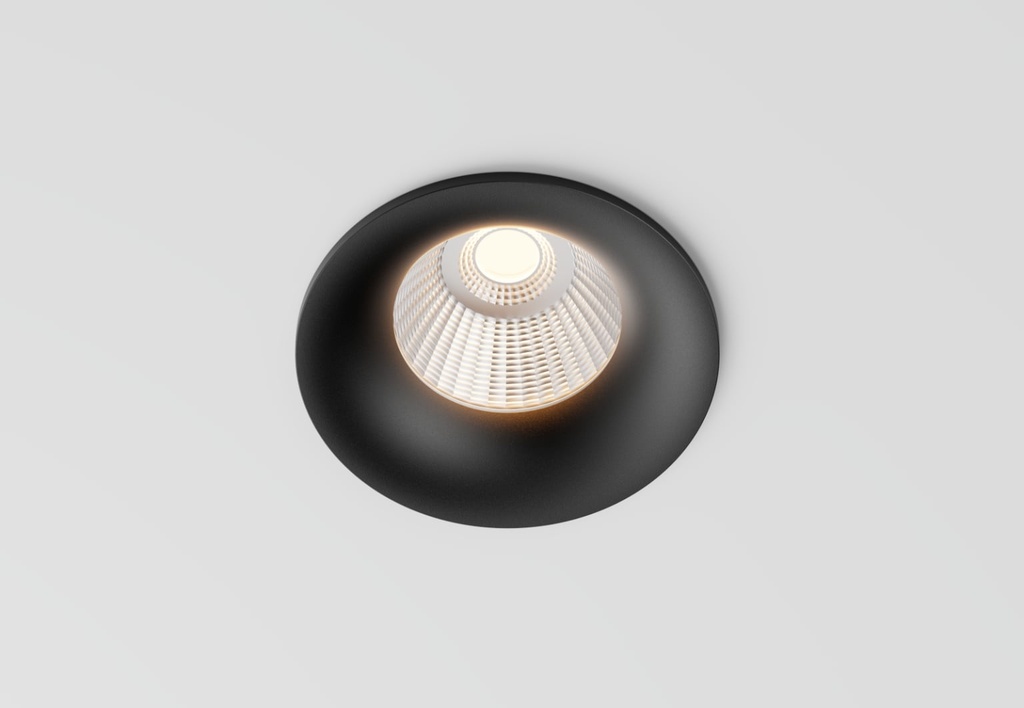 [02C1S6511B0] Clickfit Smooth Medium Recessed light (Black)