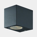 Cube Down Wandleuchte Schwarz