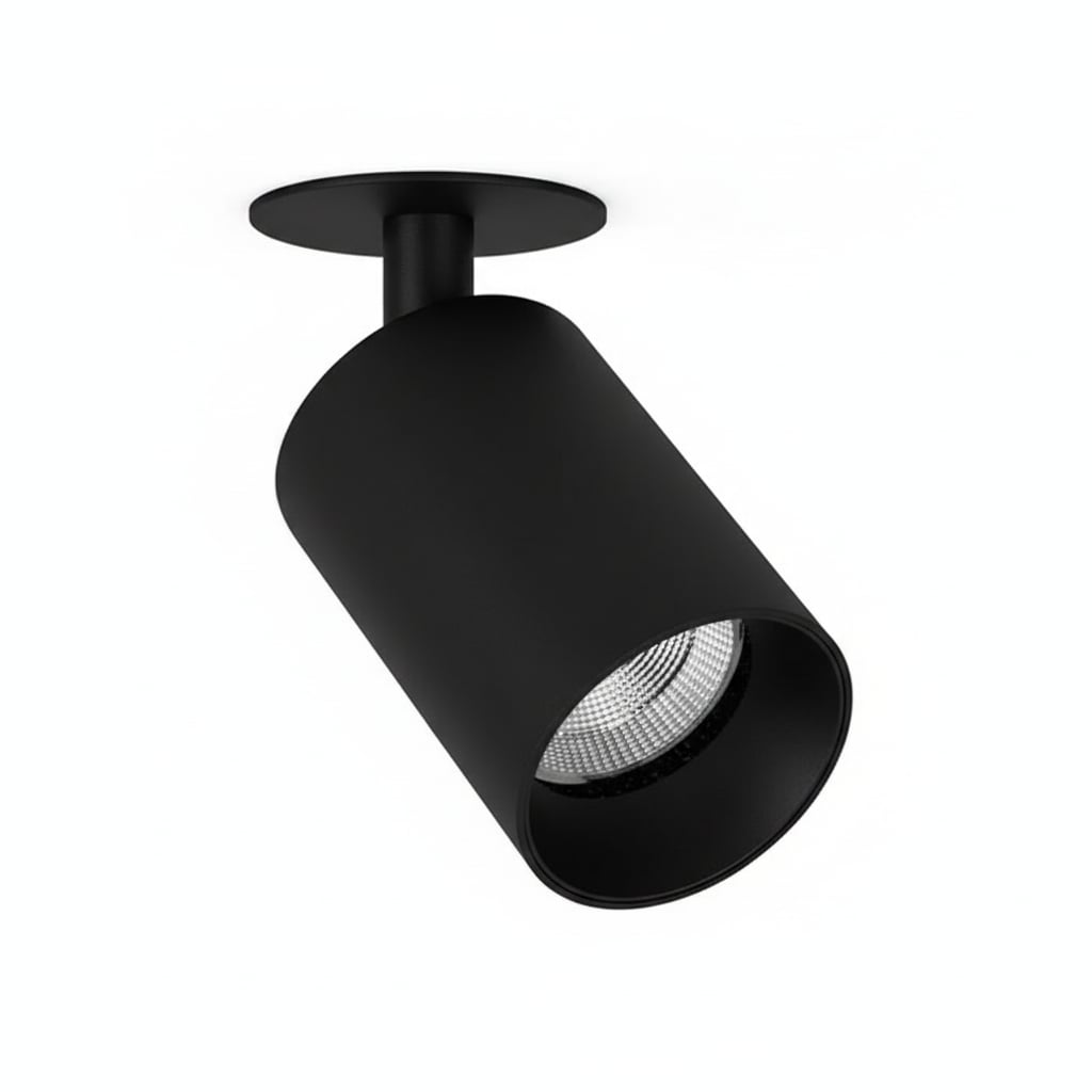 [05C200011B2T] Tuup Basic Semi-Recessed Ceiling spotlight (Black, 2700K)