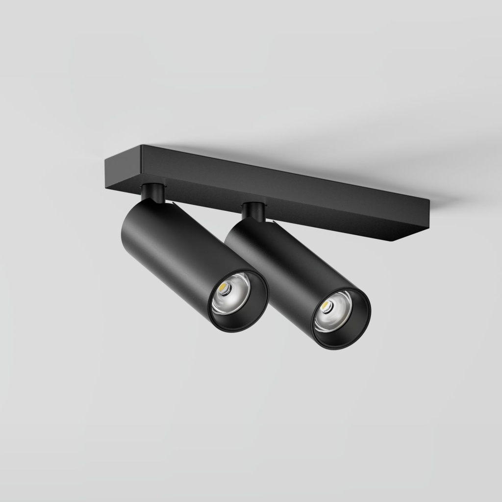 [05C3A0211B0] Tuup Slim Asym 2 Plafondspot (Zwart)