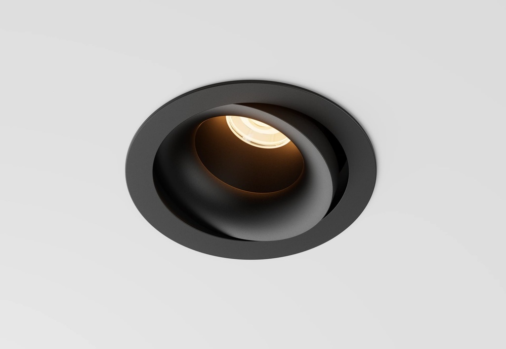 [02C1SAD11BB230] Clickfit Smooth Richtbare Deco LED Inbouwspot (Zwart, 2700K, Medium, Black)